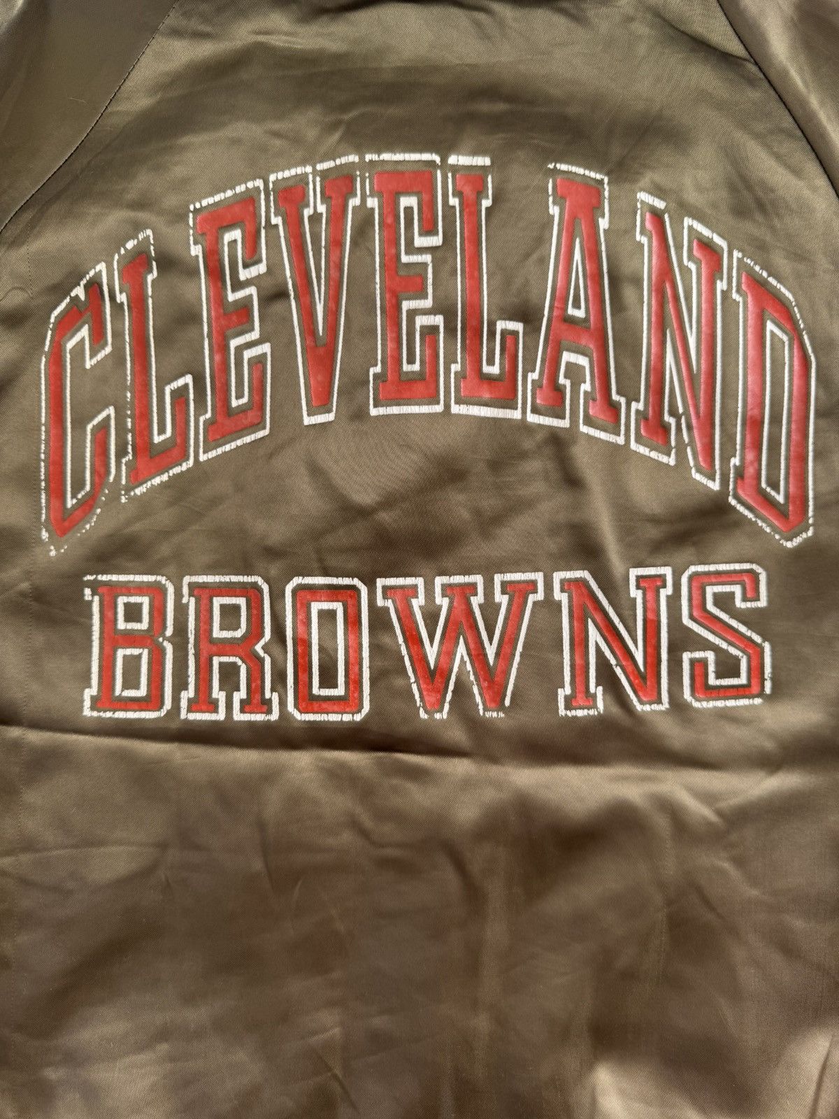 Chalk Line VERY RARE VINTAGE JACKET VARSITY NFL CLEVELAND BROWNS Size US S / EU 44-46 / 1 - 3 Thumbnail