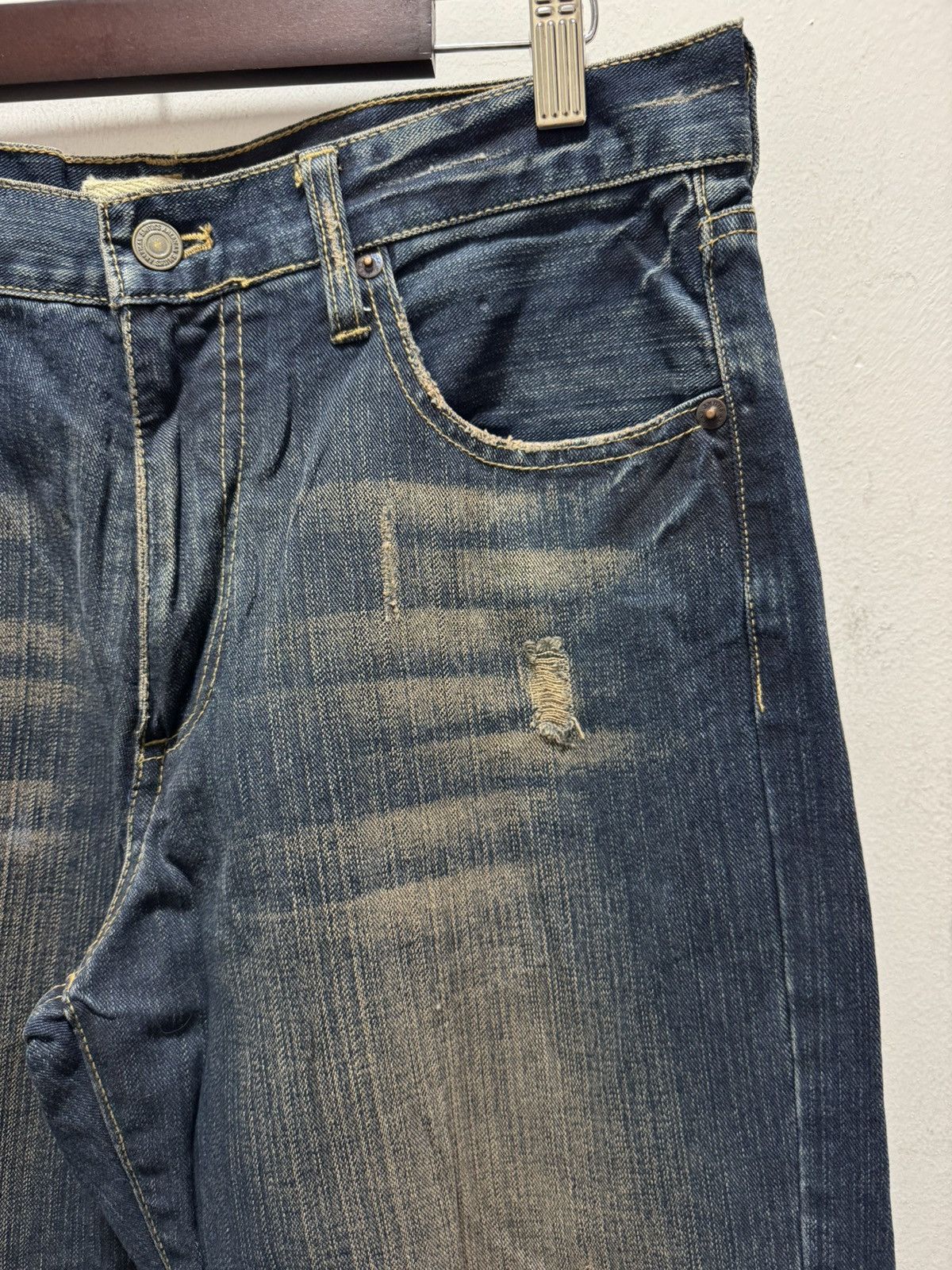 Smith's American × Vintage VINTAGE SMITH’S AMERICAN STYLE DISTRESSED DENIM JEANS Size US 32 / EU 48 - 4 Thumbnail