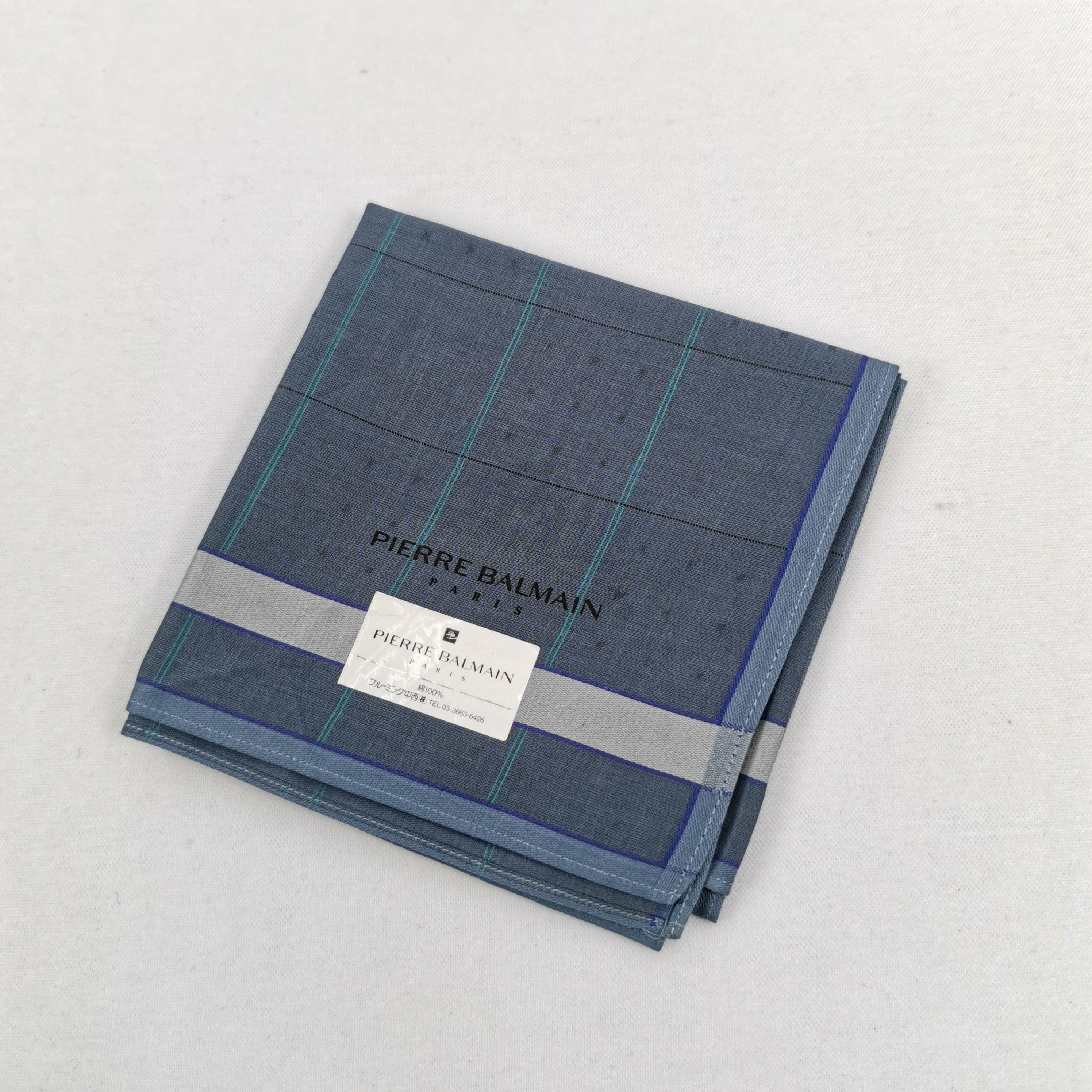 Japanese Brand NWT Vintage Pierre Balmain Handkerchief Neckerchief Bandana Size ONE SIZE - 4 Thumbnail