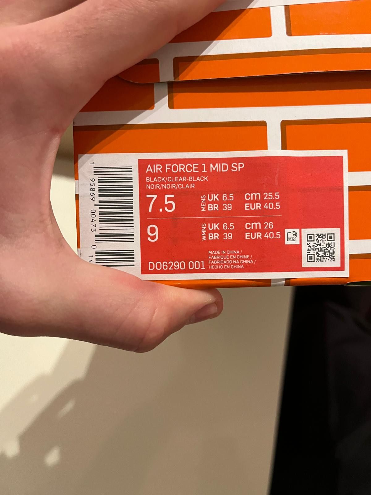 Nike × Off-White Nike Air Force 1 Mid SP Off-White - Black 40.5 Size US 7.5 / EU 40-41 - 13 Thumbnail