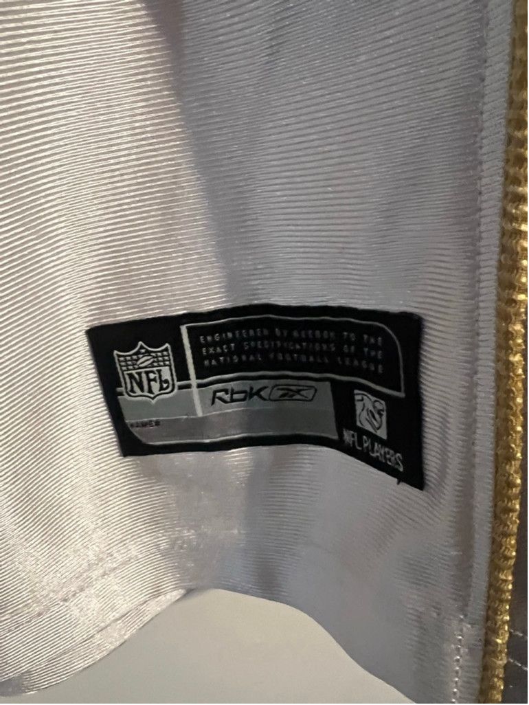 Reebok Women's Reebok NFL Saints Colston #12 White Gold Jersey M Size L / US 10 / IT 46 - 5 Thumbnail