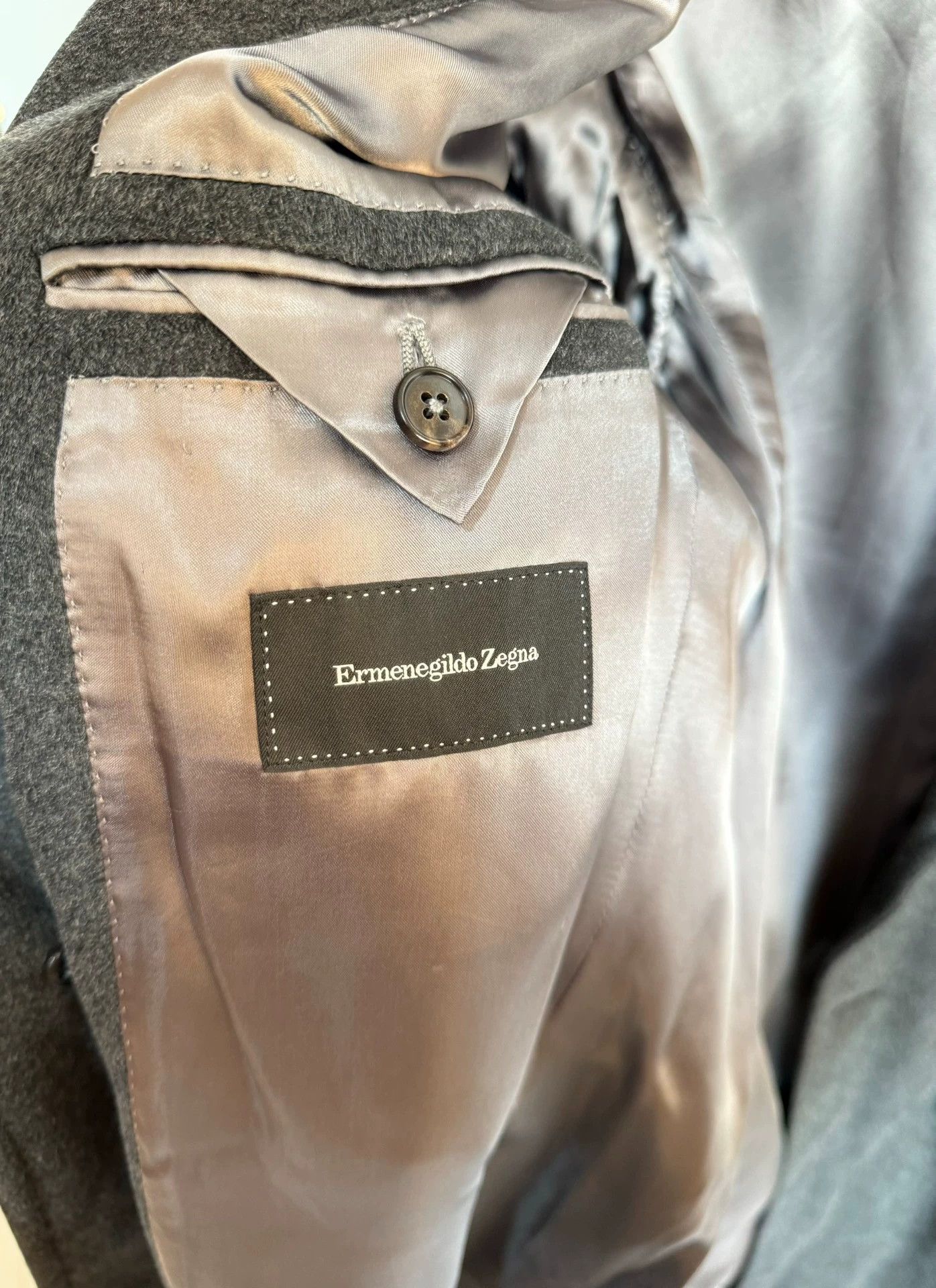 Ermenegildo Zegna Zegna 100% Mulberry Silk Coat Jacket 44 98% New Size US S / EU 44-46 / 1 - 4 Thumbnail