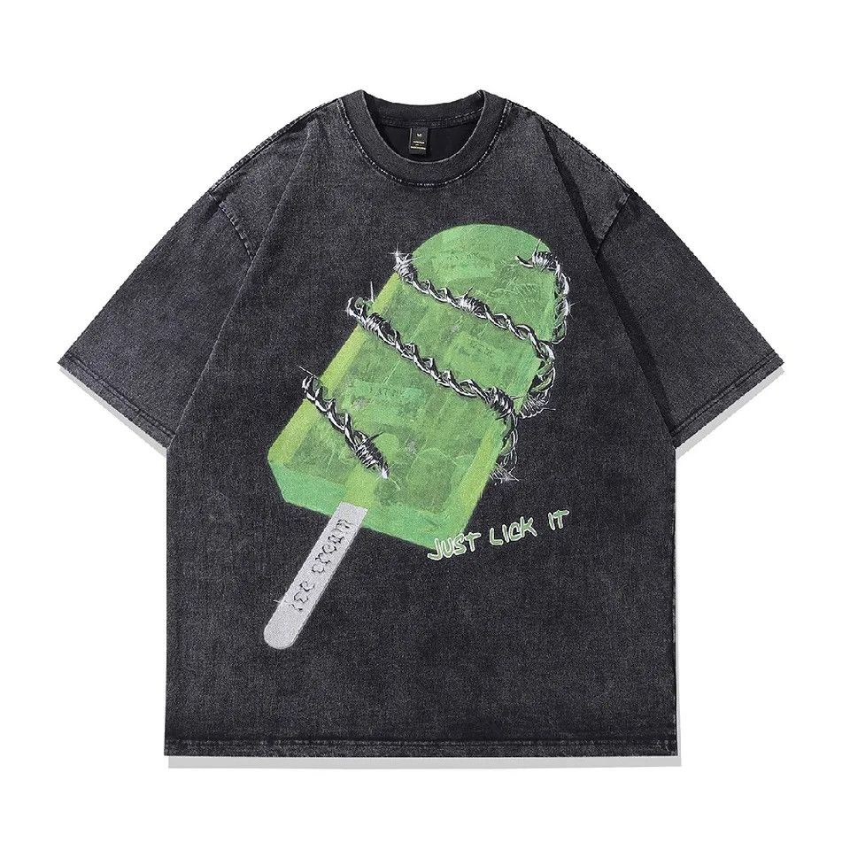 Vintage Oversized Y2K Vintage Ice Cream Printed Tee Size US XL / EU 56 / 4 - 1 Thumbnail