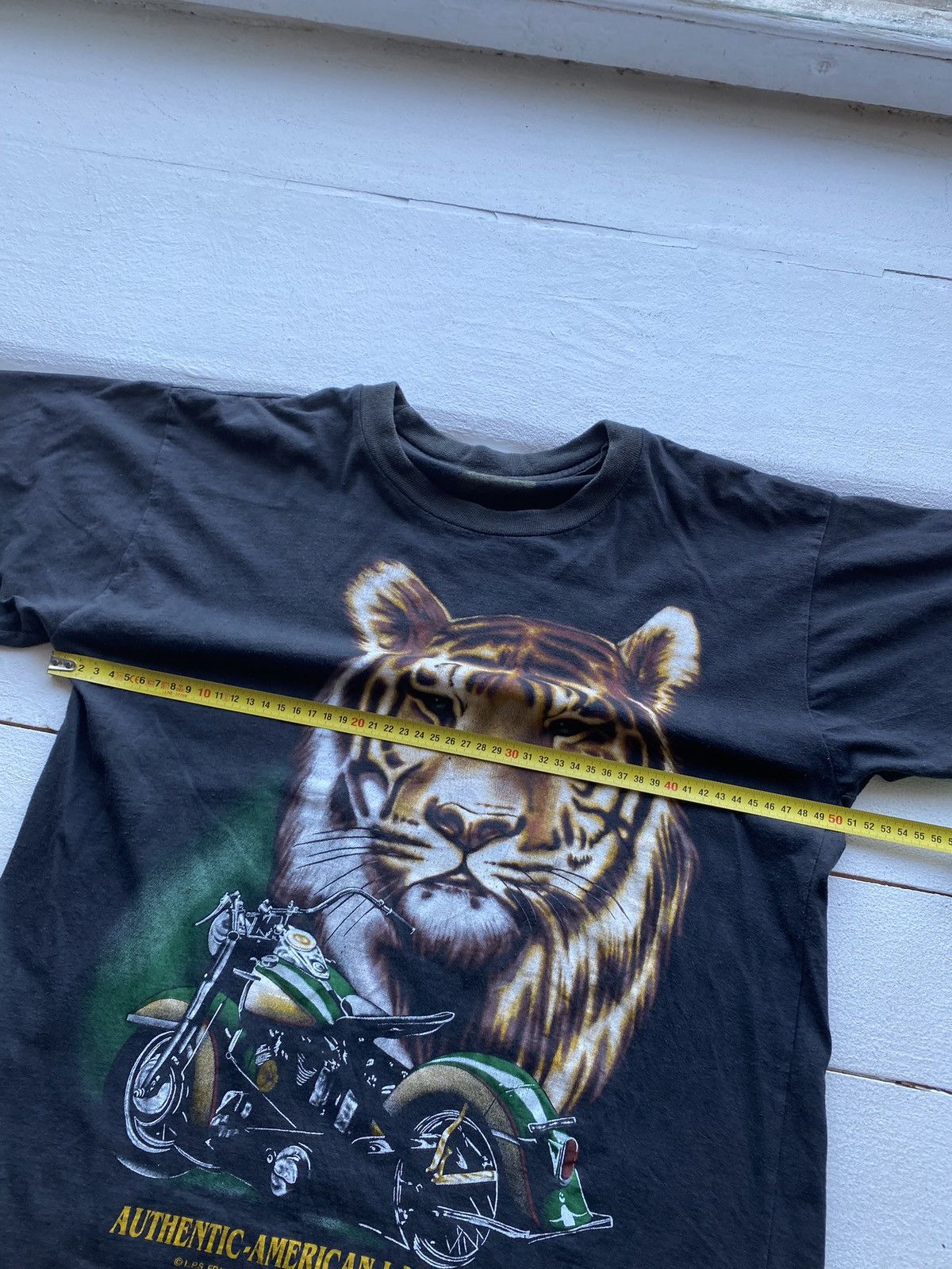 Vintage 90s VNTG American Moto Cycle Biker Tiger Bike Single Stitch Size US M / EU 48-50 / 2 - 8 Thumbnail