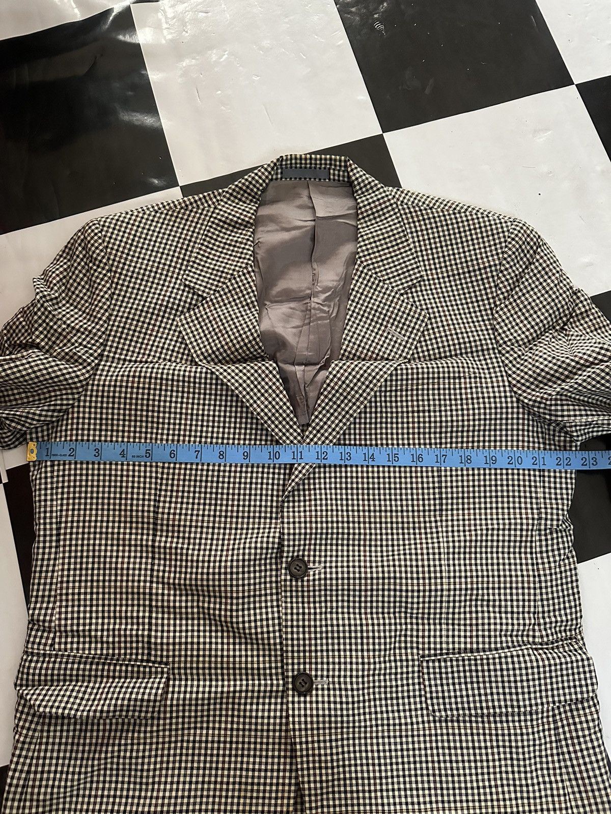 Burberry × Burberry Prorsum × Vintage Vintage Burberrys Blazer Shepherd Check Double Breast Suits Size 38R - 13 Thumbnail