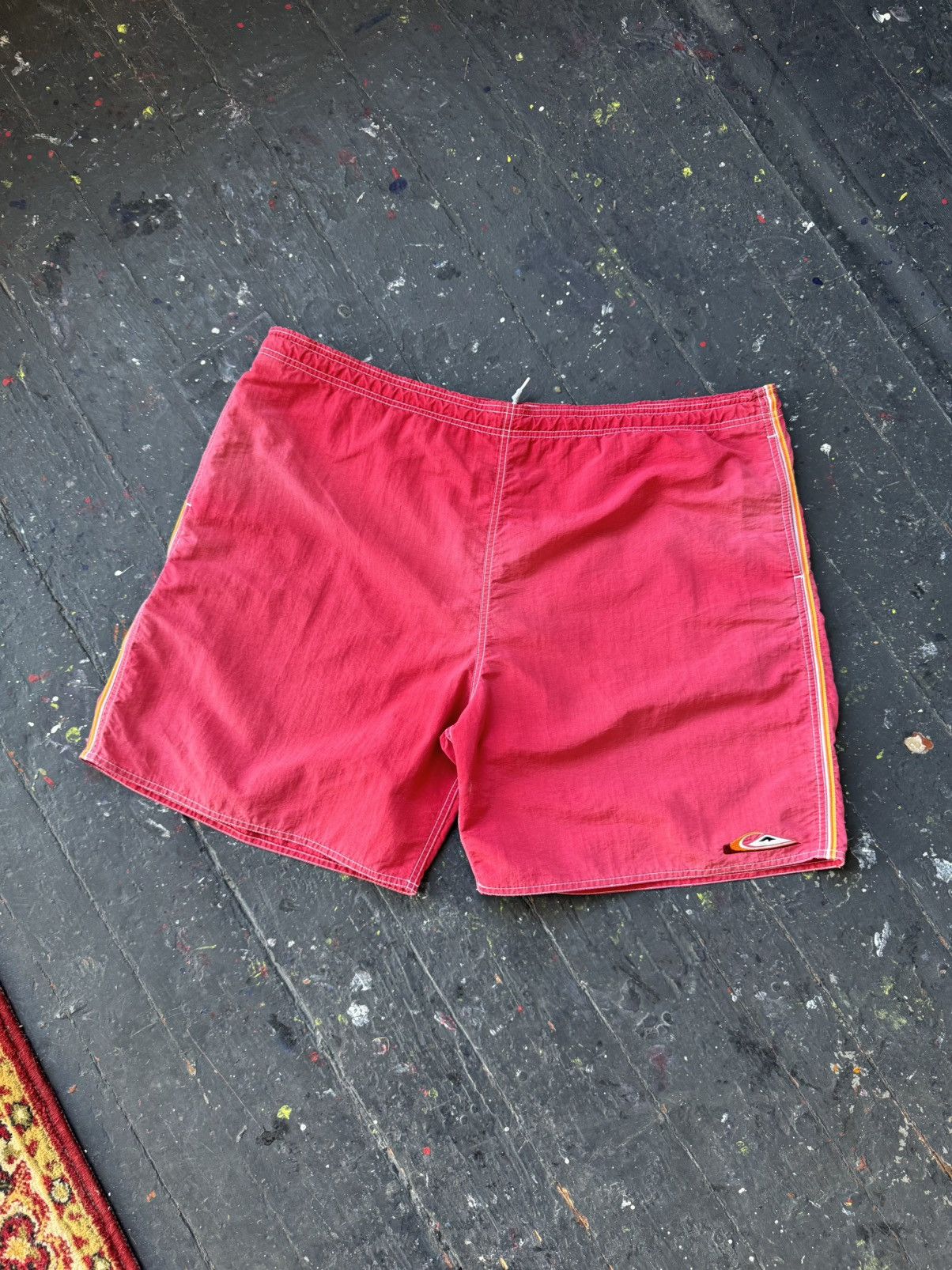 Quiksilver Vintage Quiksilver Board Shorts Surf Swim Trunks Faded Red Size US 36 / EU 52 - 4 Thumbnail
