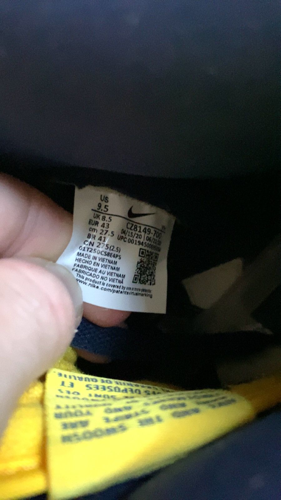 Nike Nike Dunk High MICHIGAN Size US 9.5 / EU 42-43 - 7 Thumbnail