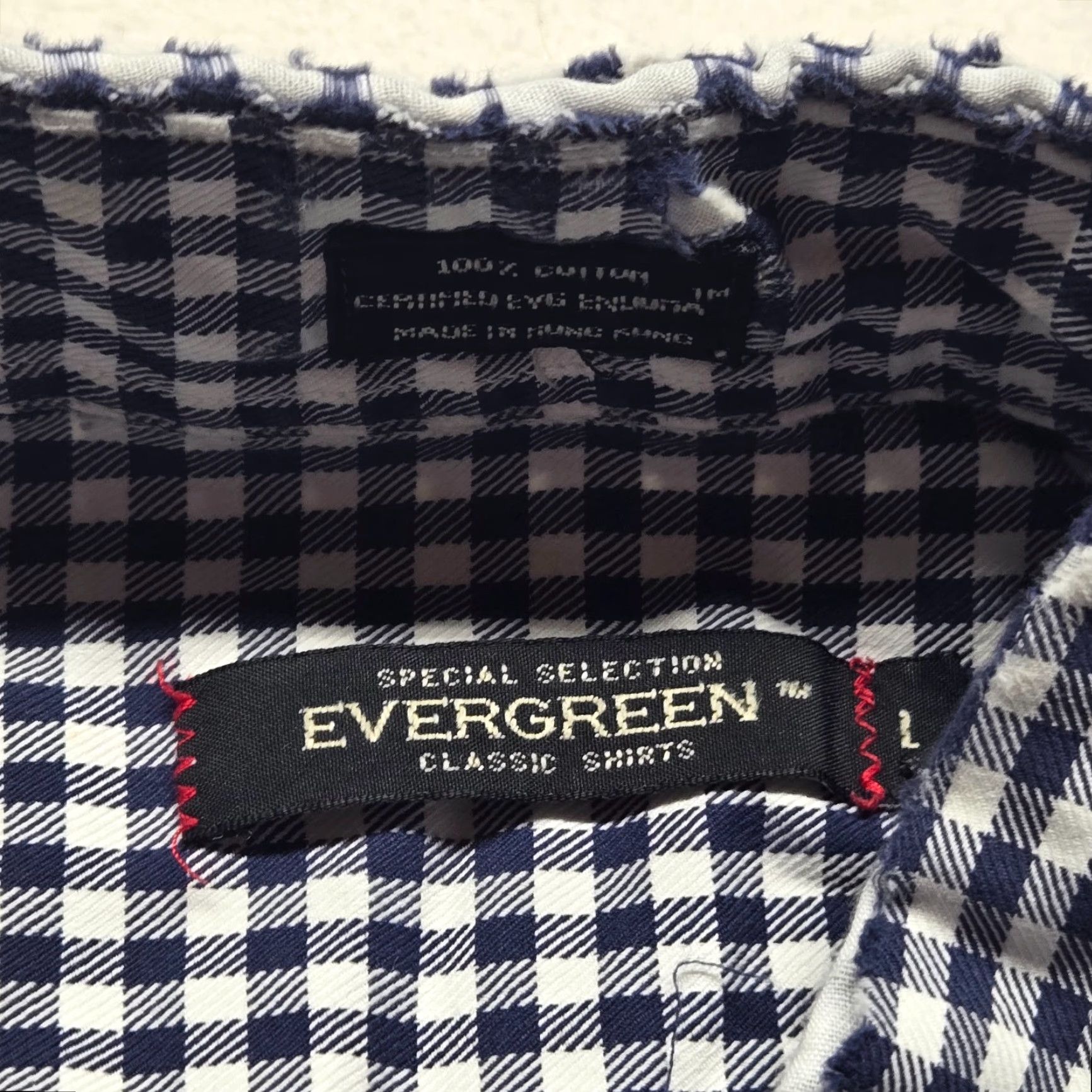 Evergreen Evergreen Shirt Button-Up Long Sleeve Black 100% Cotton Men L Casual Vintage No N/A Size US L / EU 52-54 / 3 - 3 Thumbnail