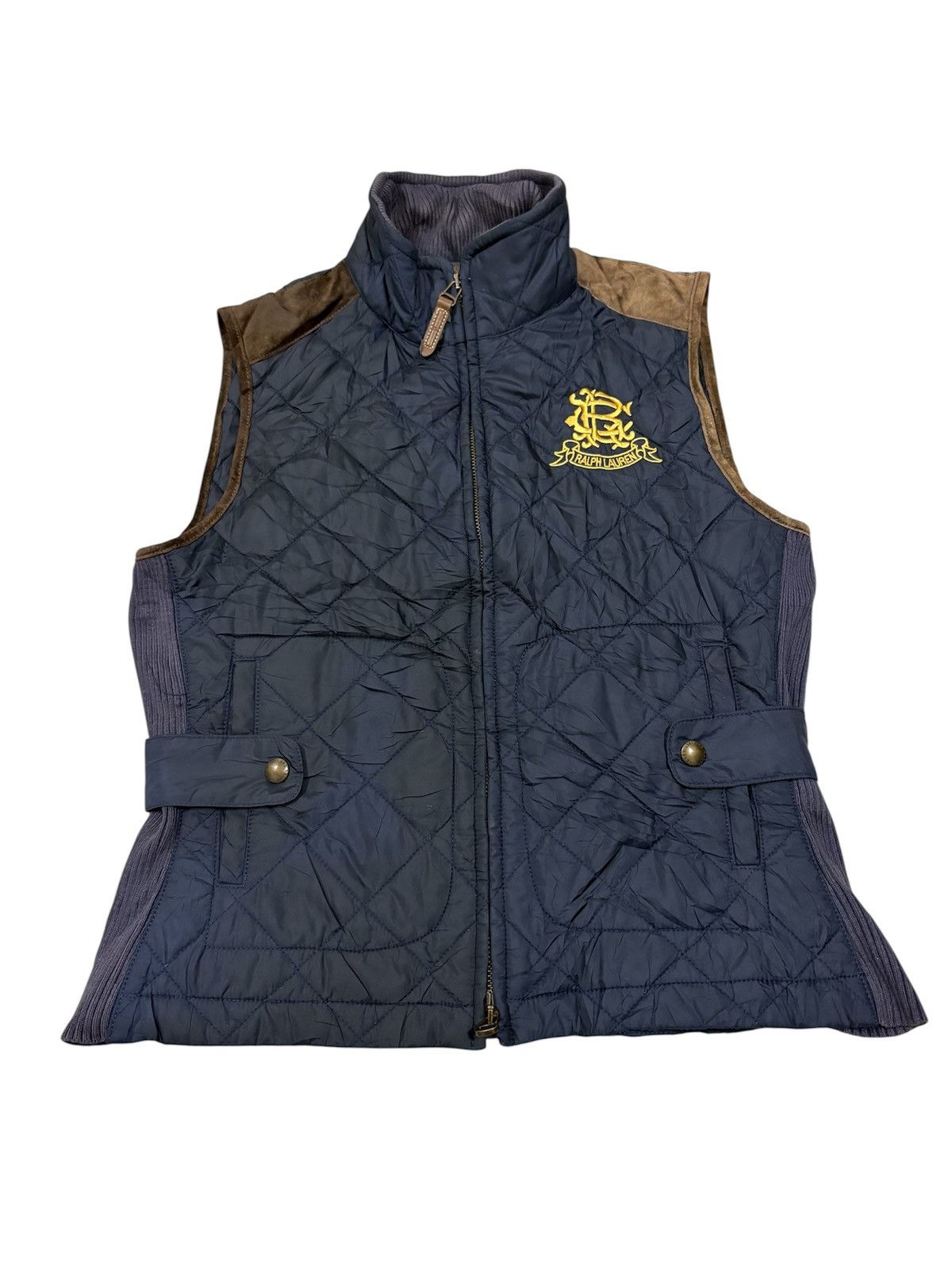 Ralph Lauren Ralph Lauren Cinch-Back Navy Quilted Vest Size US M / EU 48-50 / 2 - 1 Thumbnail