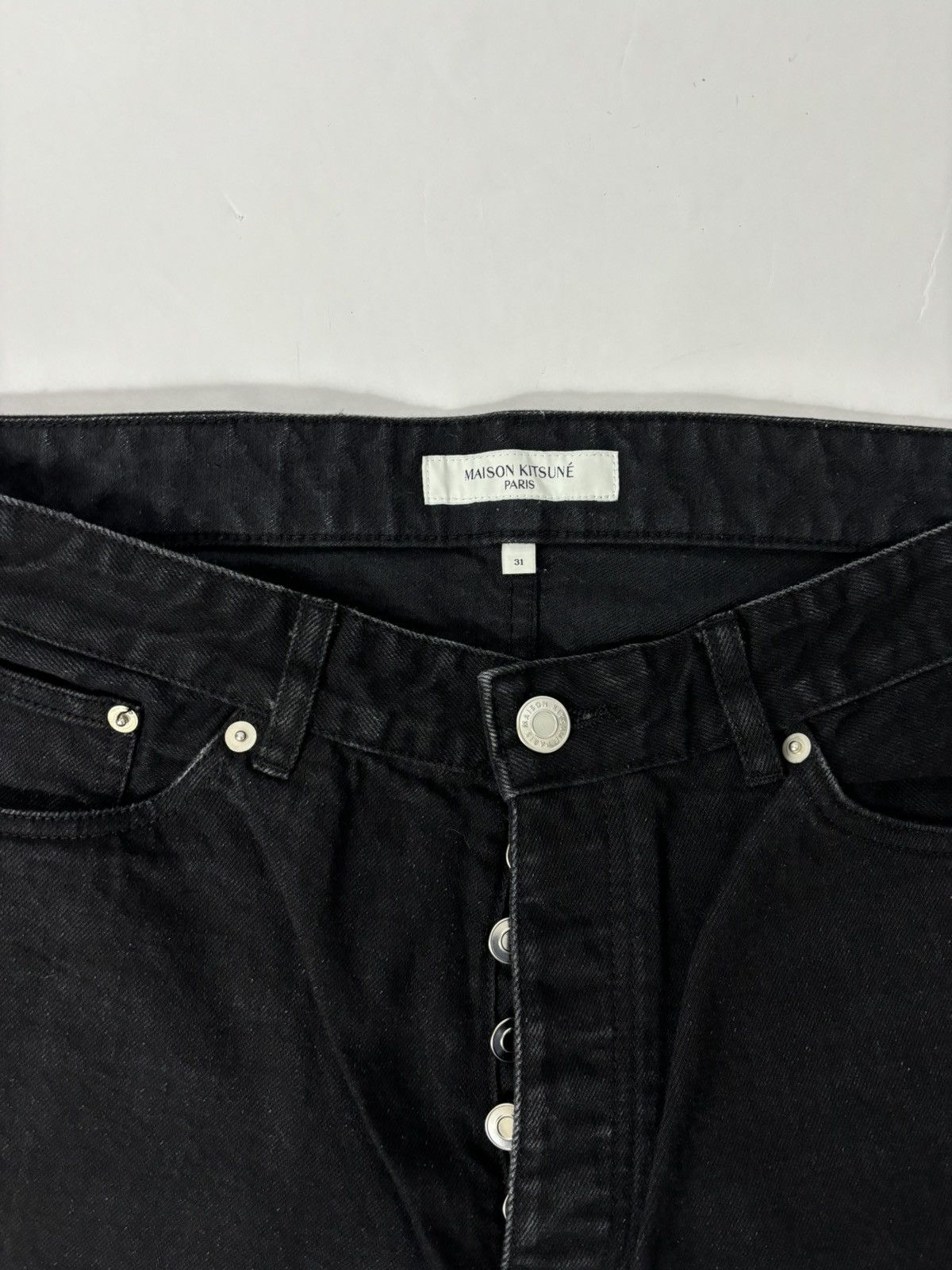 Maison Kitsune Maison Kitsune Black jeans Size US 31 - 4 Thumbnail
