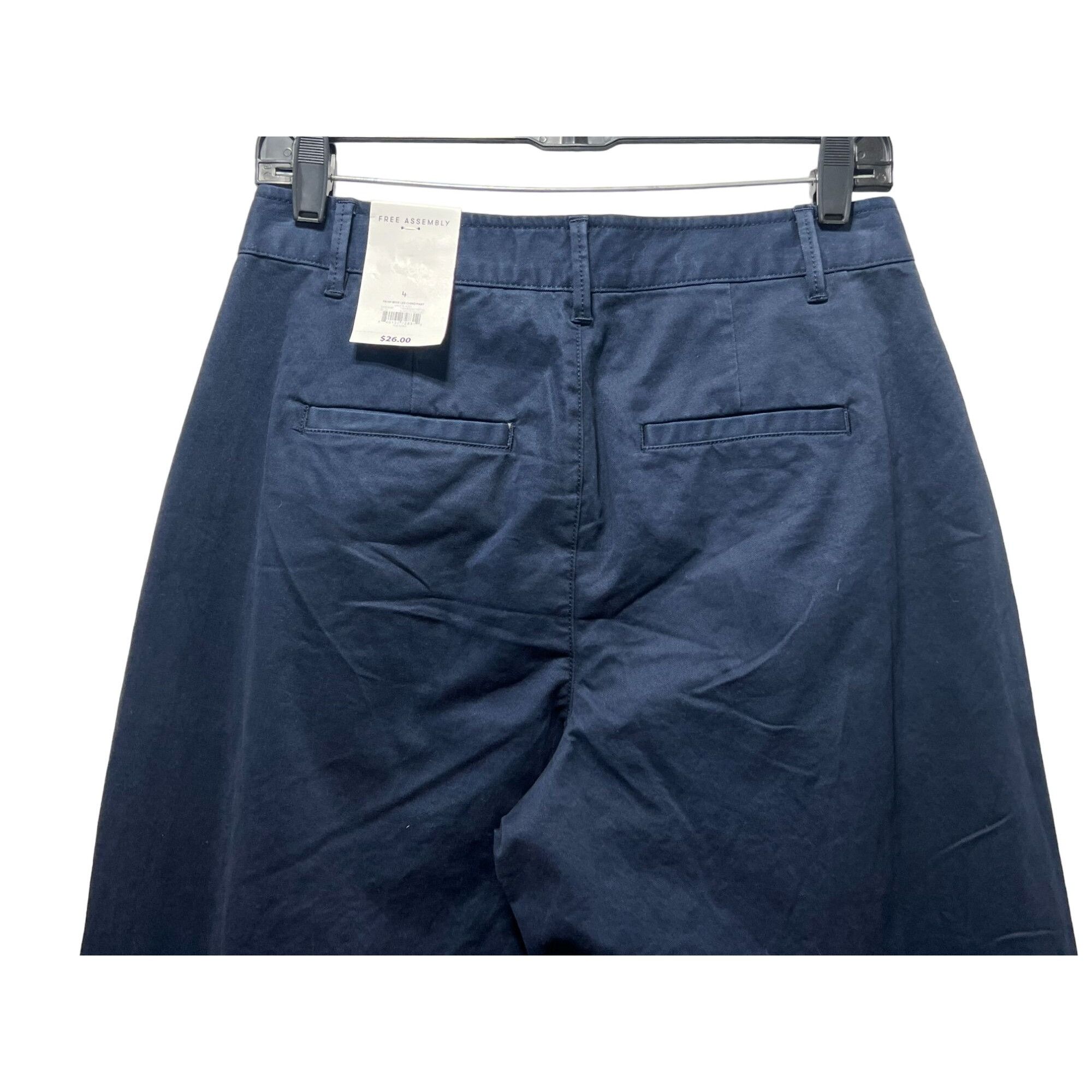 Other Free Assembly - Women's Wide-Leg Chino Pants - Blue - 4 Size 27" / US 4 / IT 40 - 18 Thumbnail
