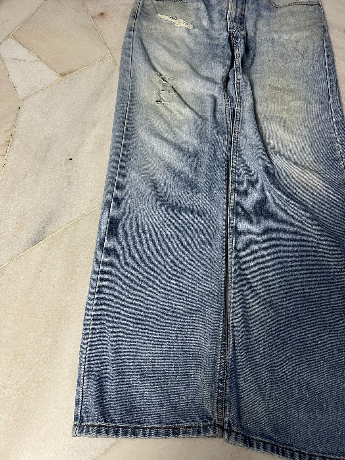 Jean × Levi's × Levi's Vintage Clothing VINTAGE LEVIS 505 DISTRESSED MUD WASH JEANS Size US 34 / EU 50 - 3 Thumbnail