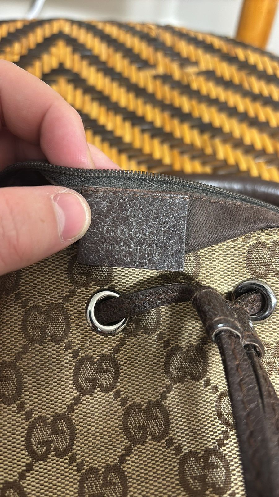 Vintage Gucci GG Monogram Canvas Hobo Bag 115006 Size ONE SIZE - 6 Thumbnail