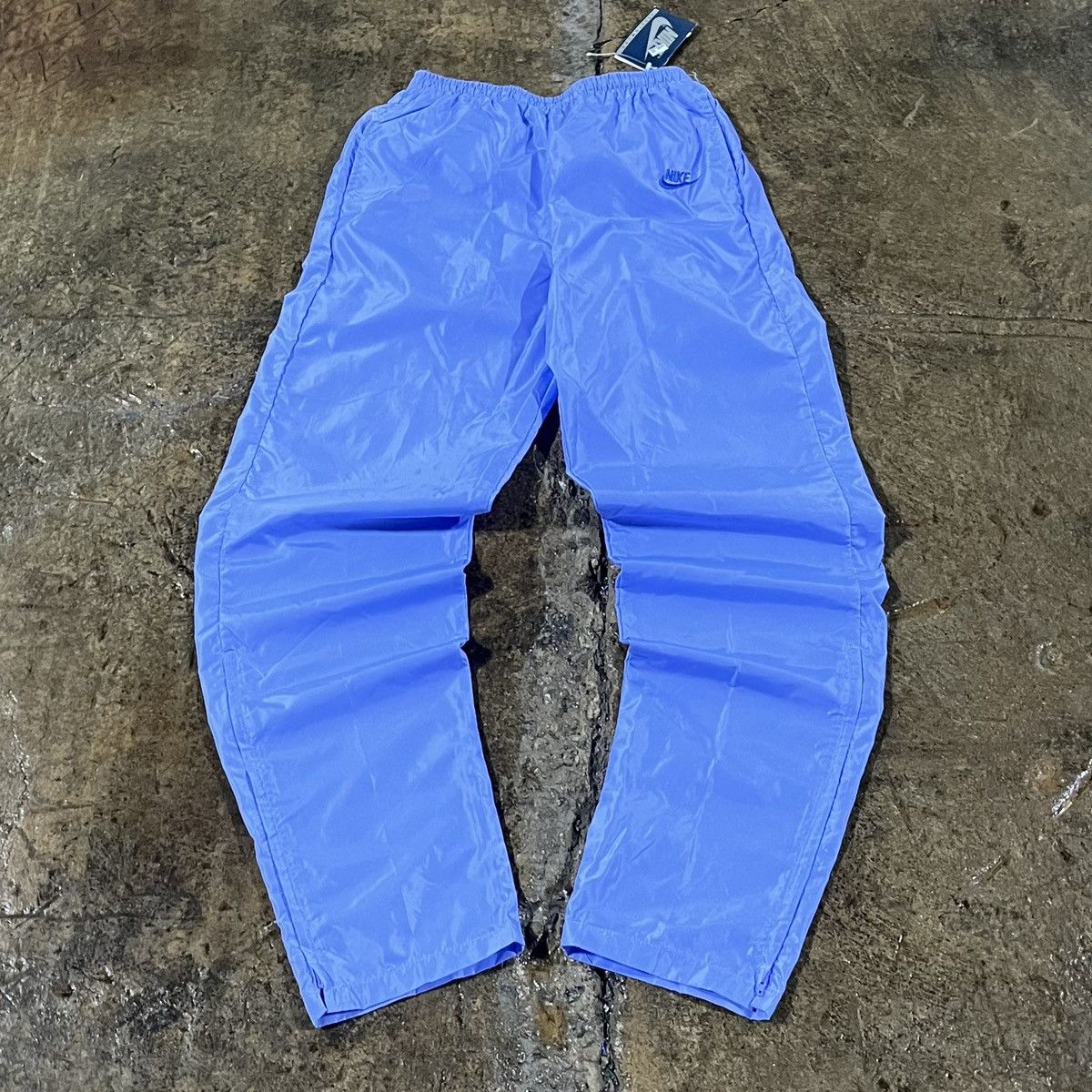 Nike × Vintage Crazy Vintage 80s Nike Mini Swoosh Track Pants NWT Unique Size US 26 / EU 42 - 1 Thumbnail
