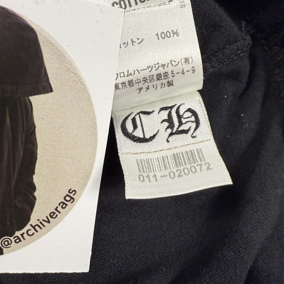 Chrome Hearts Chrome Hearts Vintage Jumbo Cross ‘Black’ Longsleeve Size US S / EU 44-46 / 1 - 11 Thumbnail