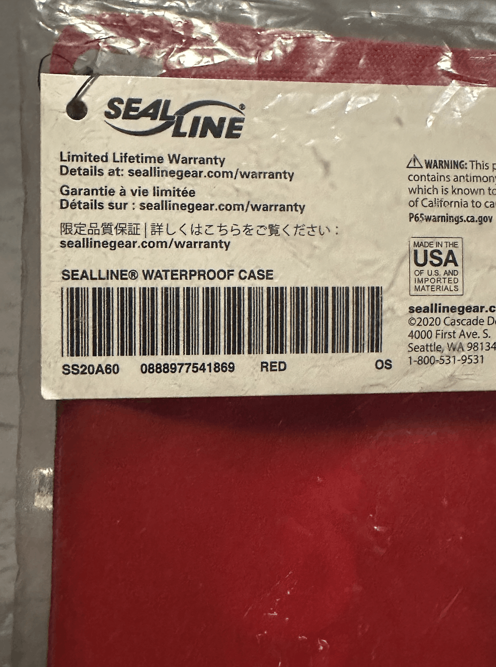 Supreme NWT Supreme SealLine Waterproof Case - Red Size ONE SIZE - 4 Thumbnail