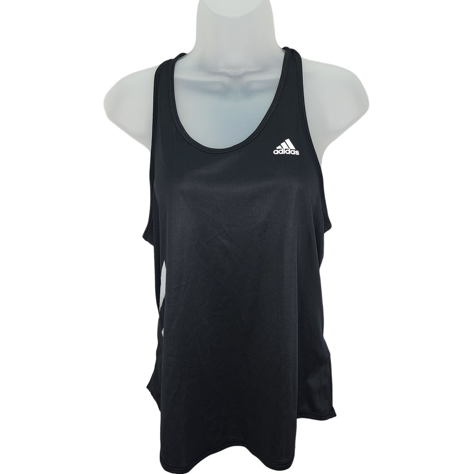 Adidas Adidas Black Women's Running racerback Tank Top Size M / US 6-8 / IT 42-44 - 1 Thumbnail