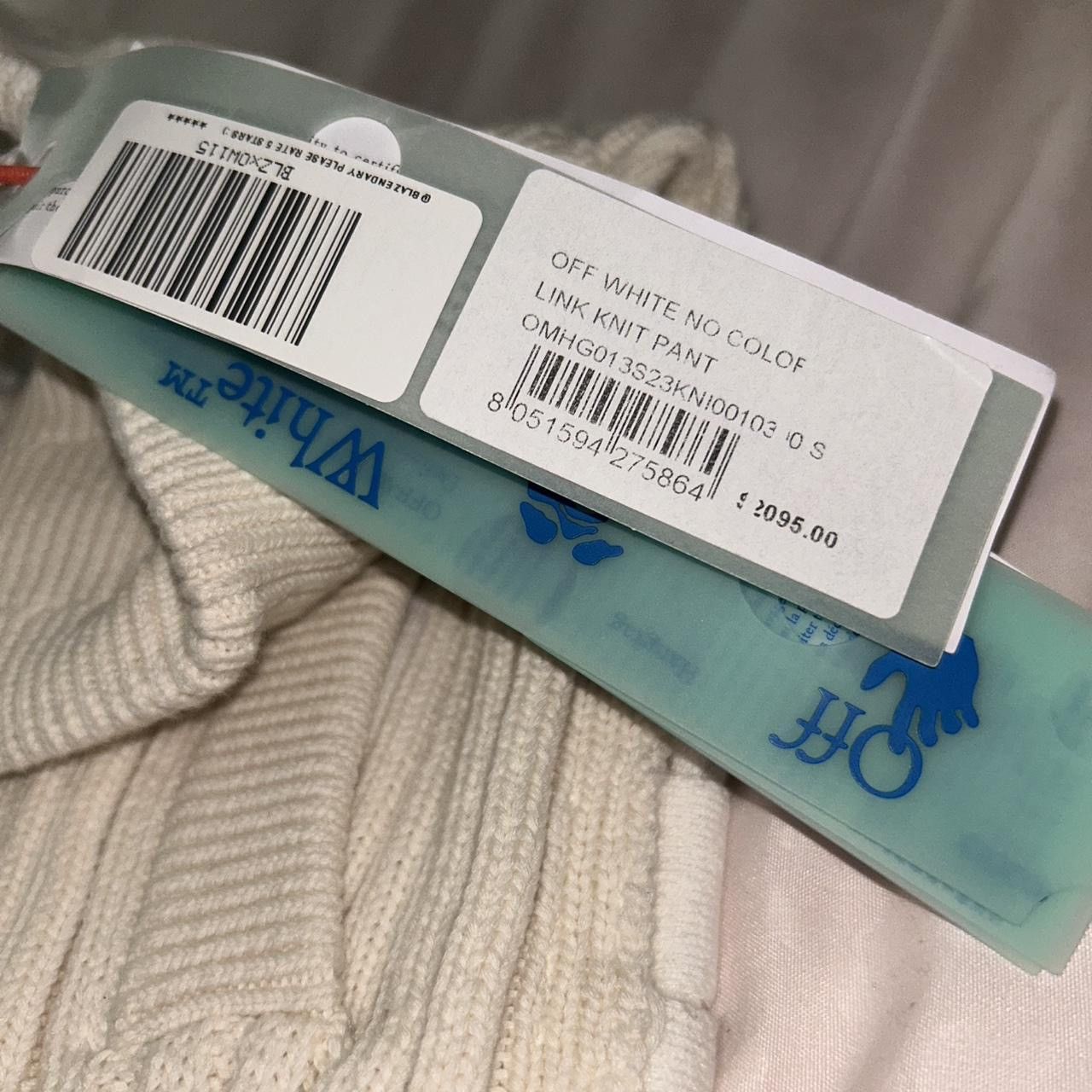 Off-White OFF WHITE NO COLOR LINK KNIT PANT | WOMENS SMALL Size 29" - 8 Thumbnail