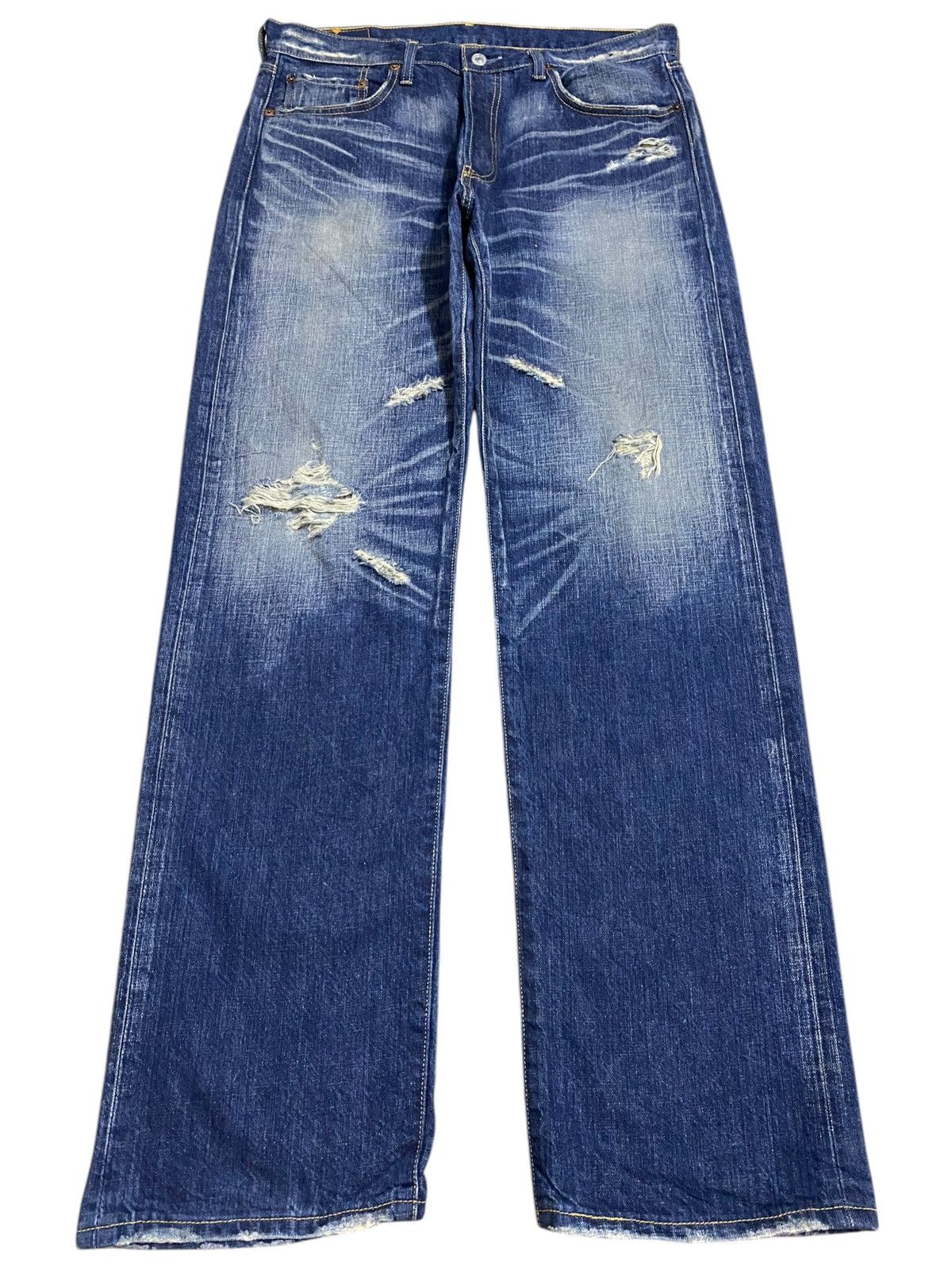 Vintage Levis501 Y2K Faded Distressed Style Loose Jeans