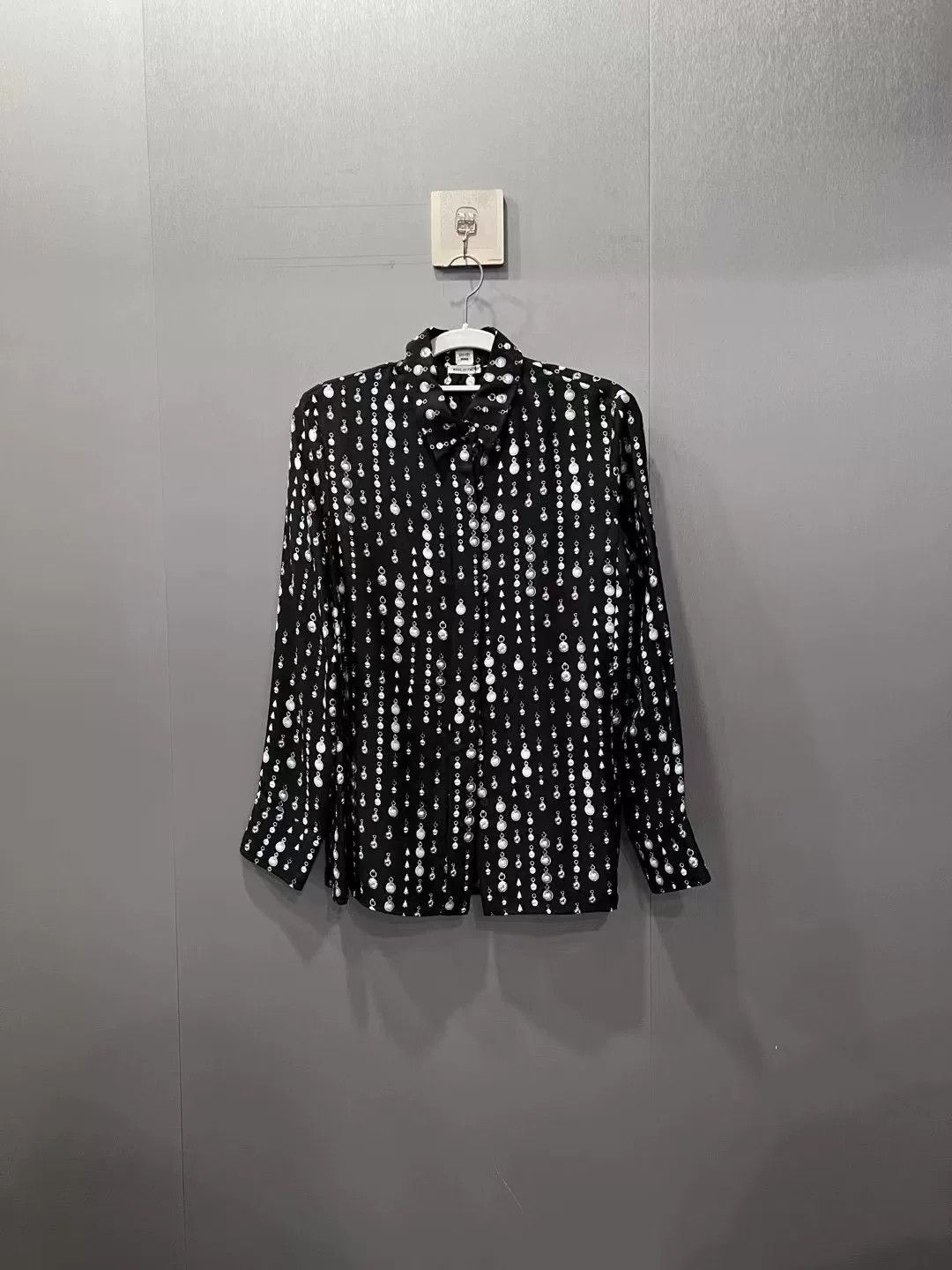 Hermes Hermes New Printed Beaded Long Sleeve Shirt Size US S / EU 44-46 / 1 - 1 Thumbnail