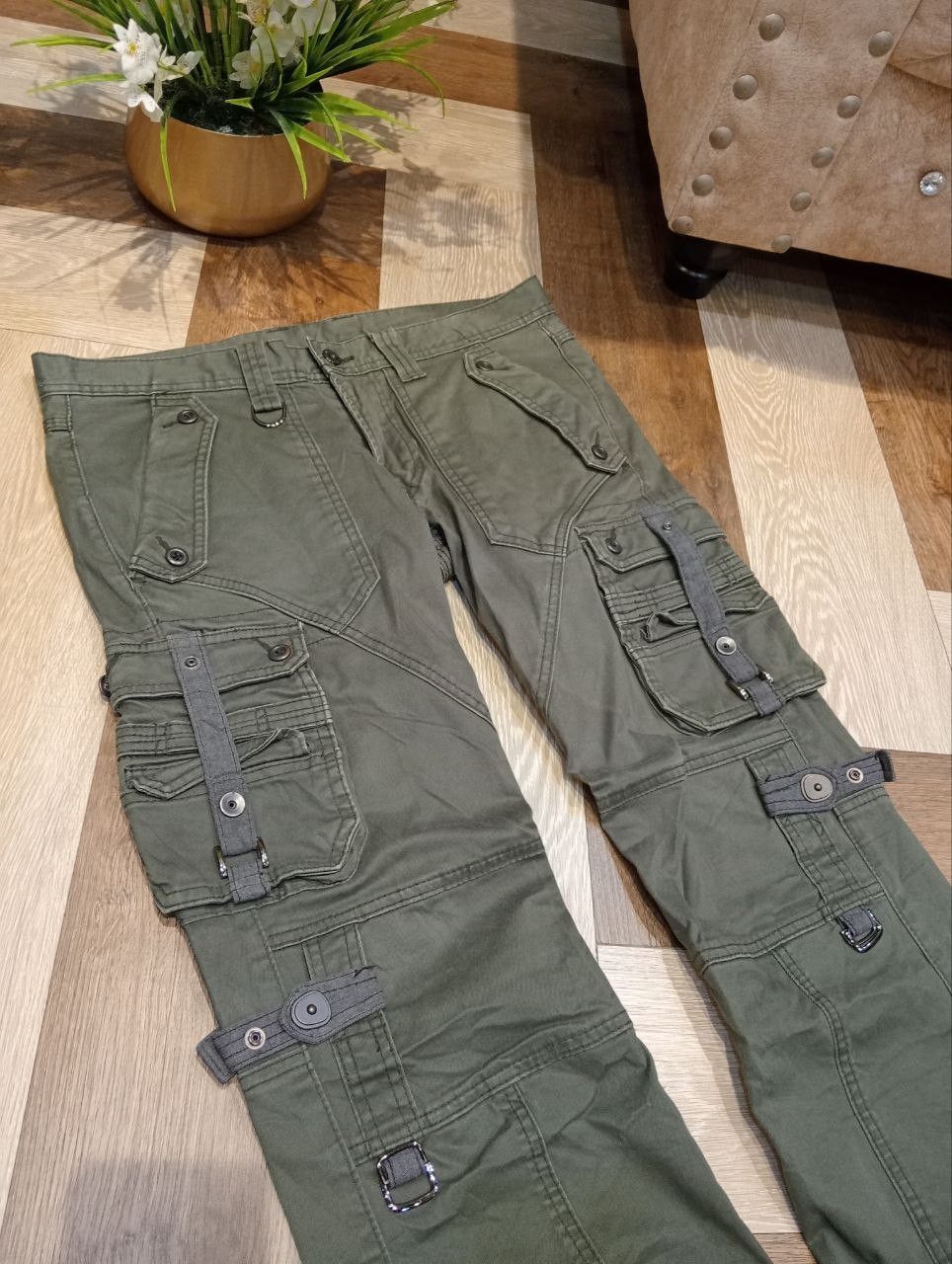 HIDEAWAYS JAPANESE HIDEAWAYS NICOLE MULTIPOCKET BANDAGE FLARED PANTS Size US 35 - 4 Thumbnail