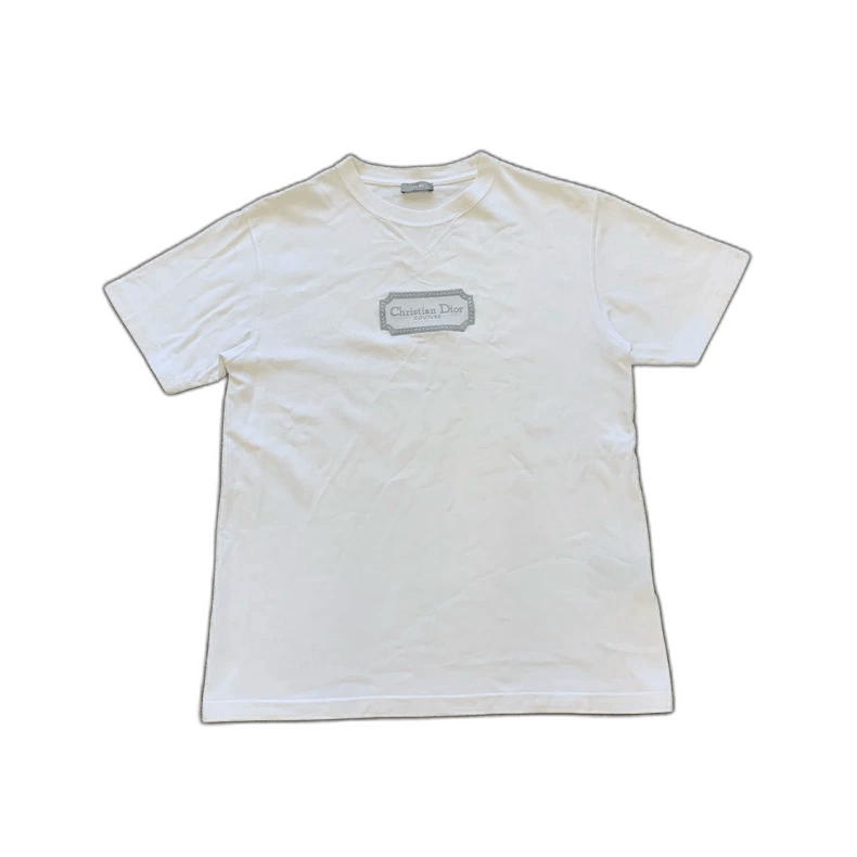 Dior Christian Dior White Short Sleeve T-Shirt Size US M / EU 48-50 / 2 - 1 Thumbnail