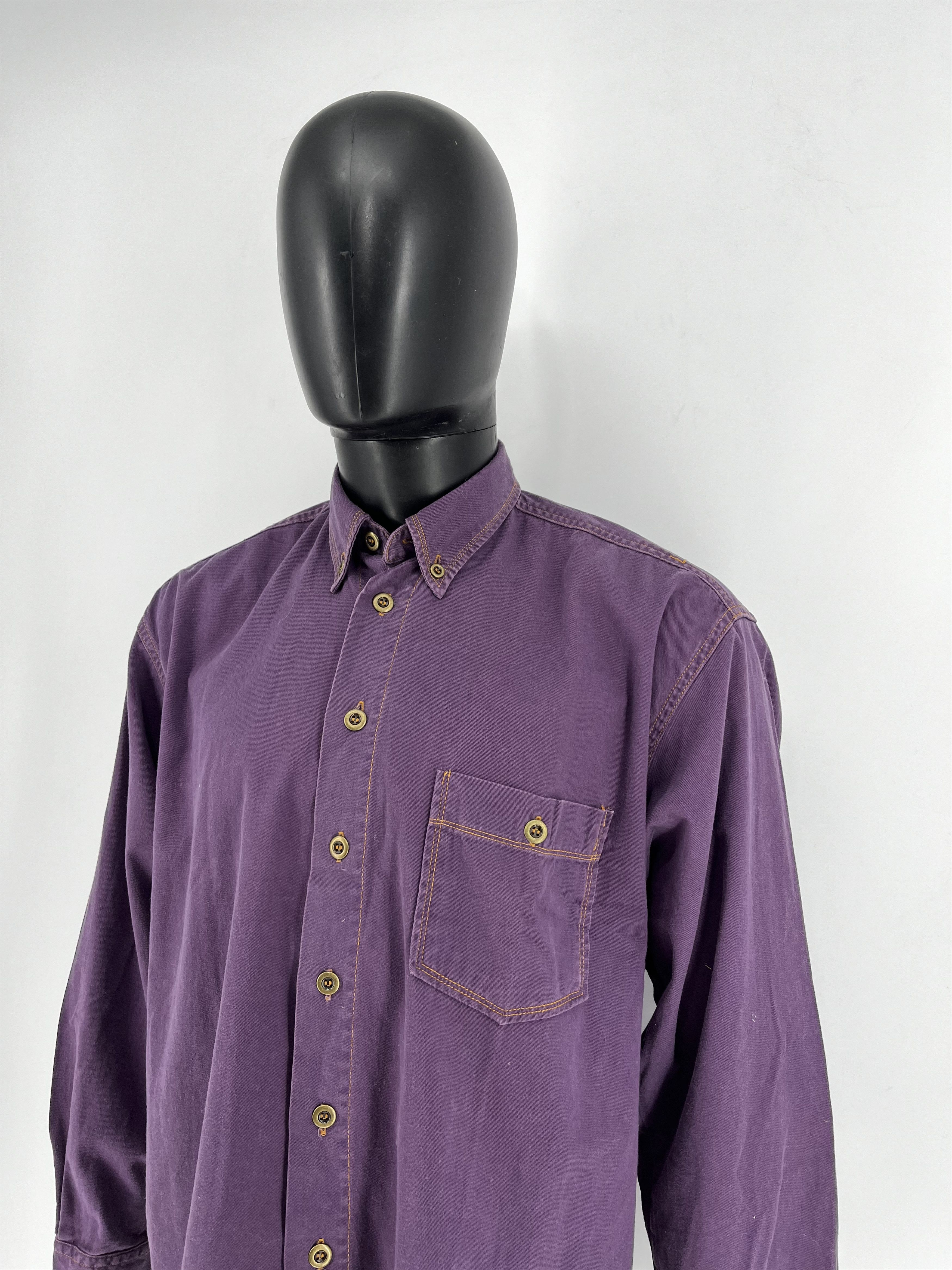 Orvis × Vintage Vintage 90s Orvis Heavyweight Microfiber Button Down Shirt Size US M / EU 48-50 / 2 - 8 Thumbnail