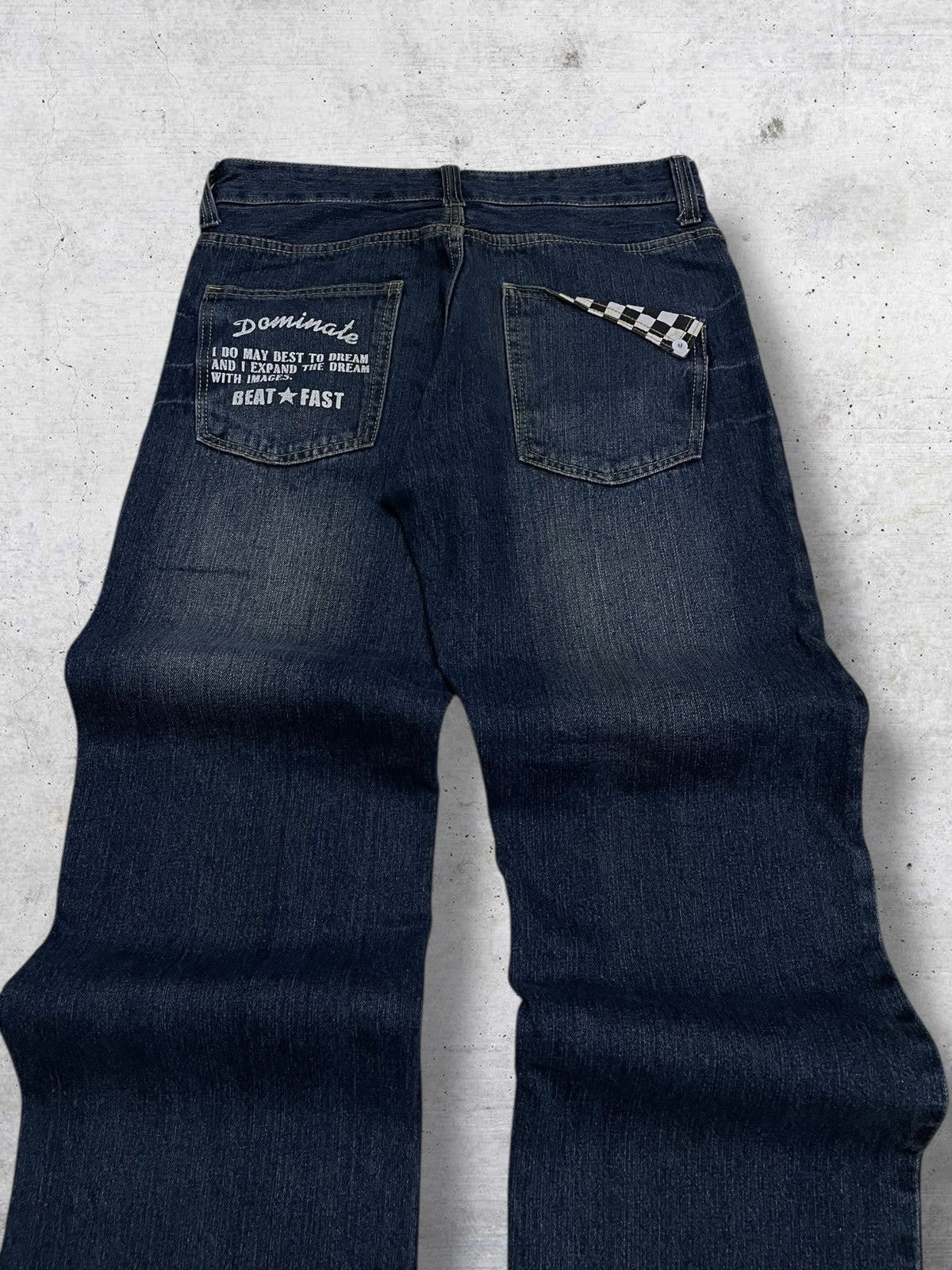 Hysteric Glamour VINTAGE DOMINATE CRAFTED OG DESIGNER JAPAN RIPPED PATCHWORK Size US 31 - 12 Thumbnail