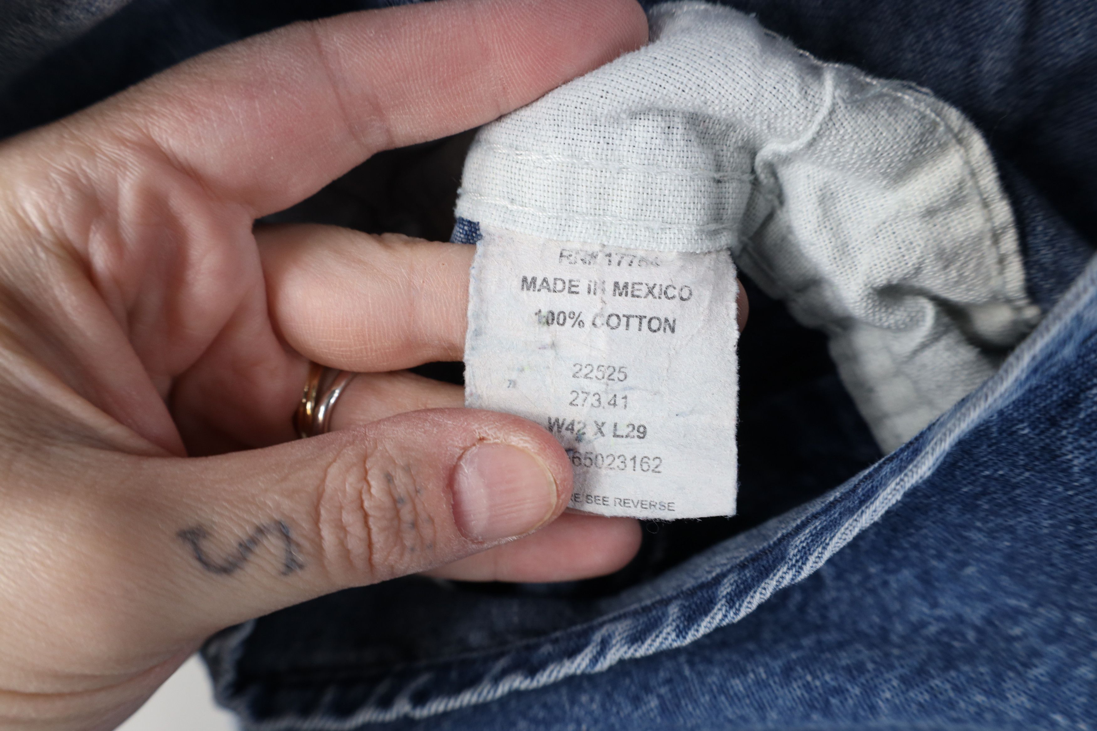 Vintage Vintage 90s Streetwear Thrashed Wide Leg Denim Overalls Size US 42 / EU 58 - 9 Thumbnail