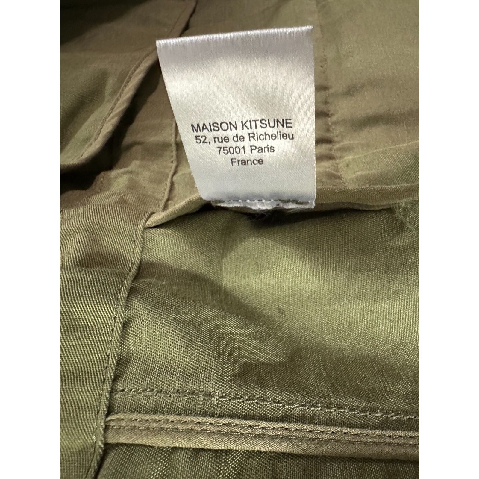 Maison Kitsune MAISON KITSUNE PARIS lineN blend hidden hood military utilit Size US XS / EU 42 / 0 - 5 Thumbnail