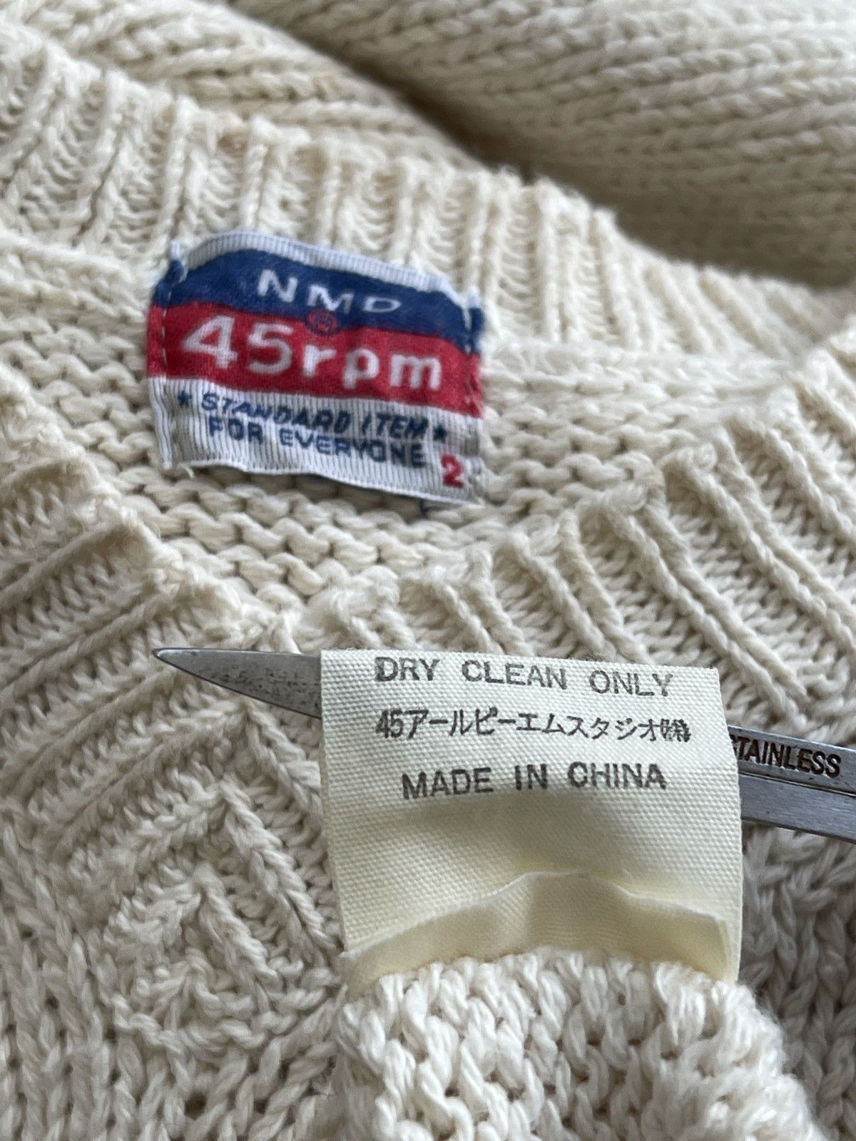 45rpm 45rpm Jumper Cable Knitted Sweater Size US S / EU 44-46 / 1 - 6 Thumbnail