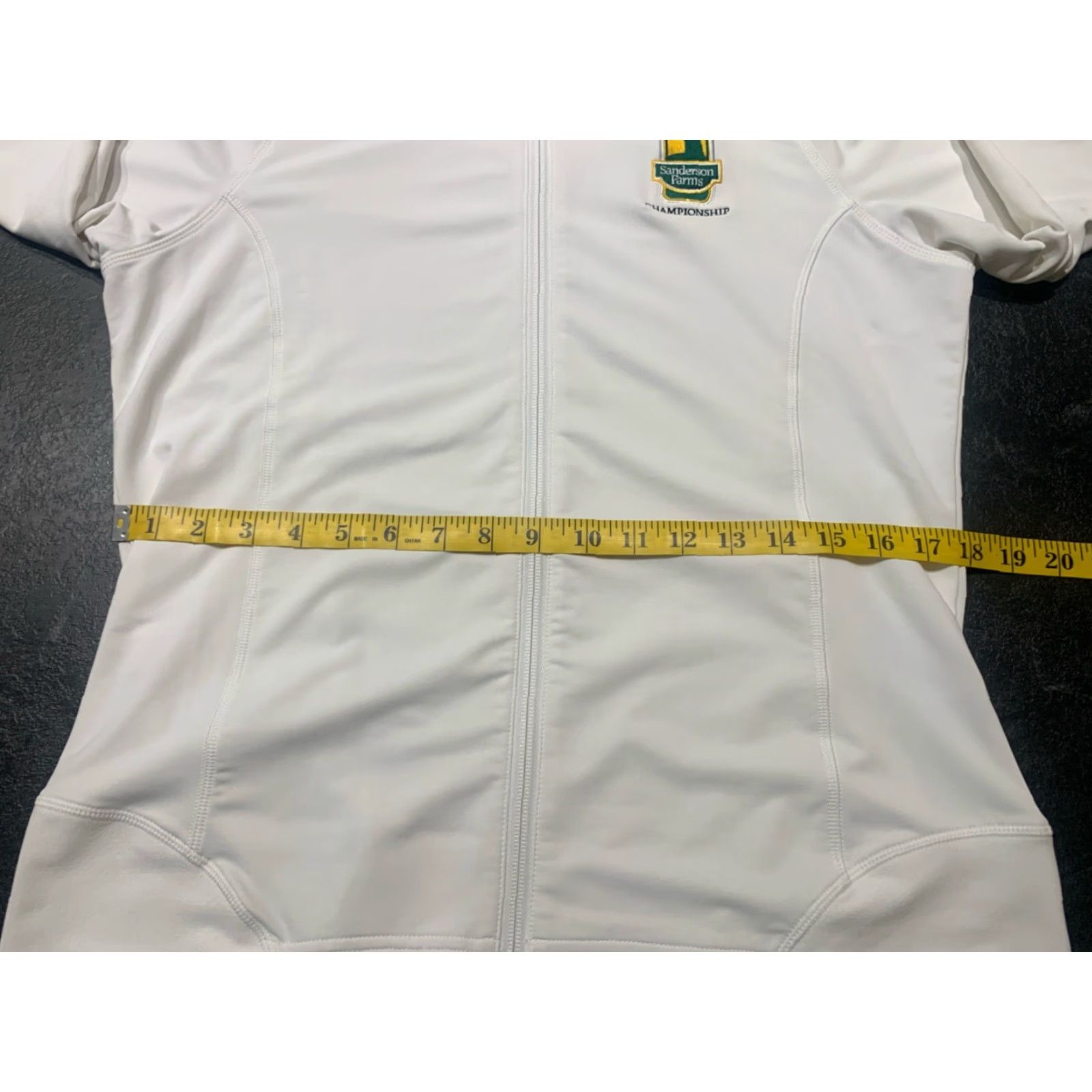 Peter Millar PETER MILLAR Women L Full Zip Jacket Golf White UPF 50+ Regular Fit Wicking Size L / US 10 / IT 46 - 7 Thumbnail