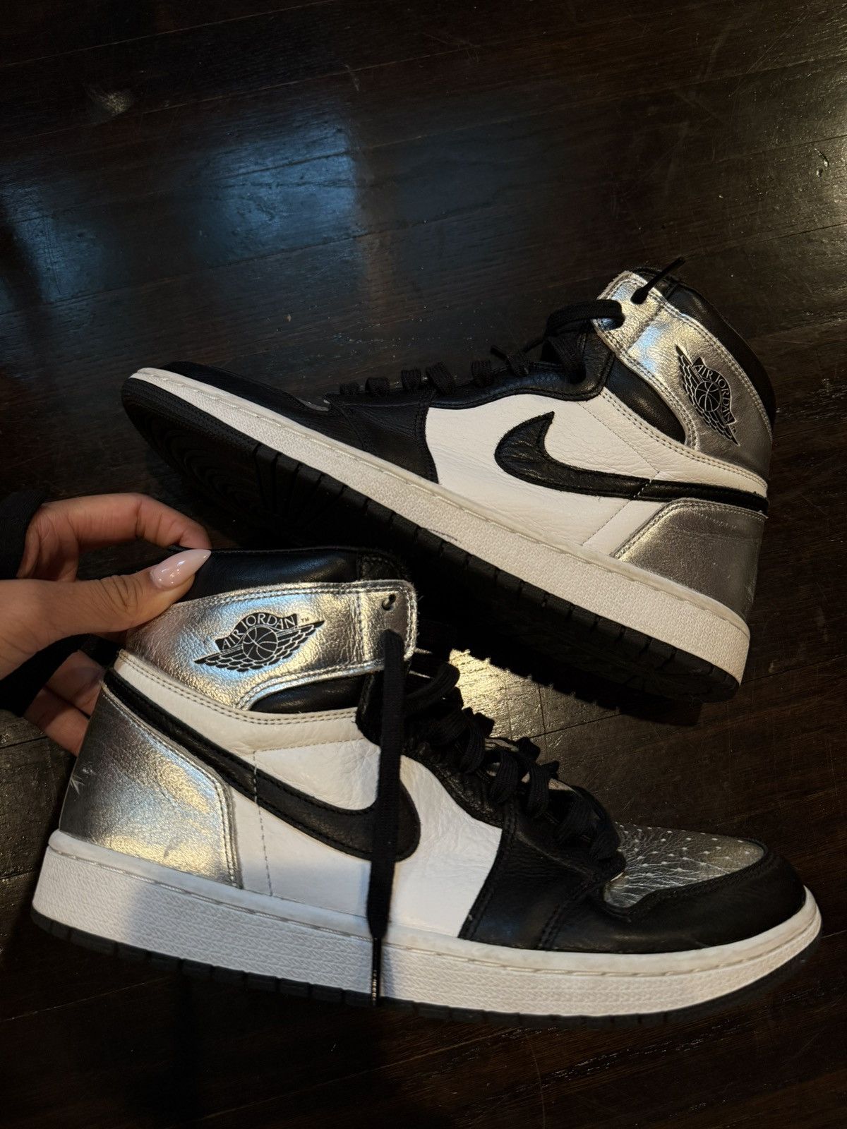 Jordan Brand Jordan 1 silver Toe Size US 9.5 / EU 42-43 - 1 Thumbnail