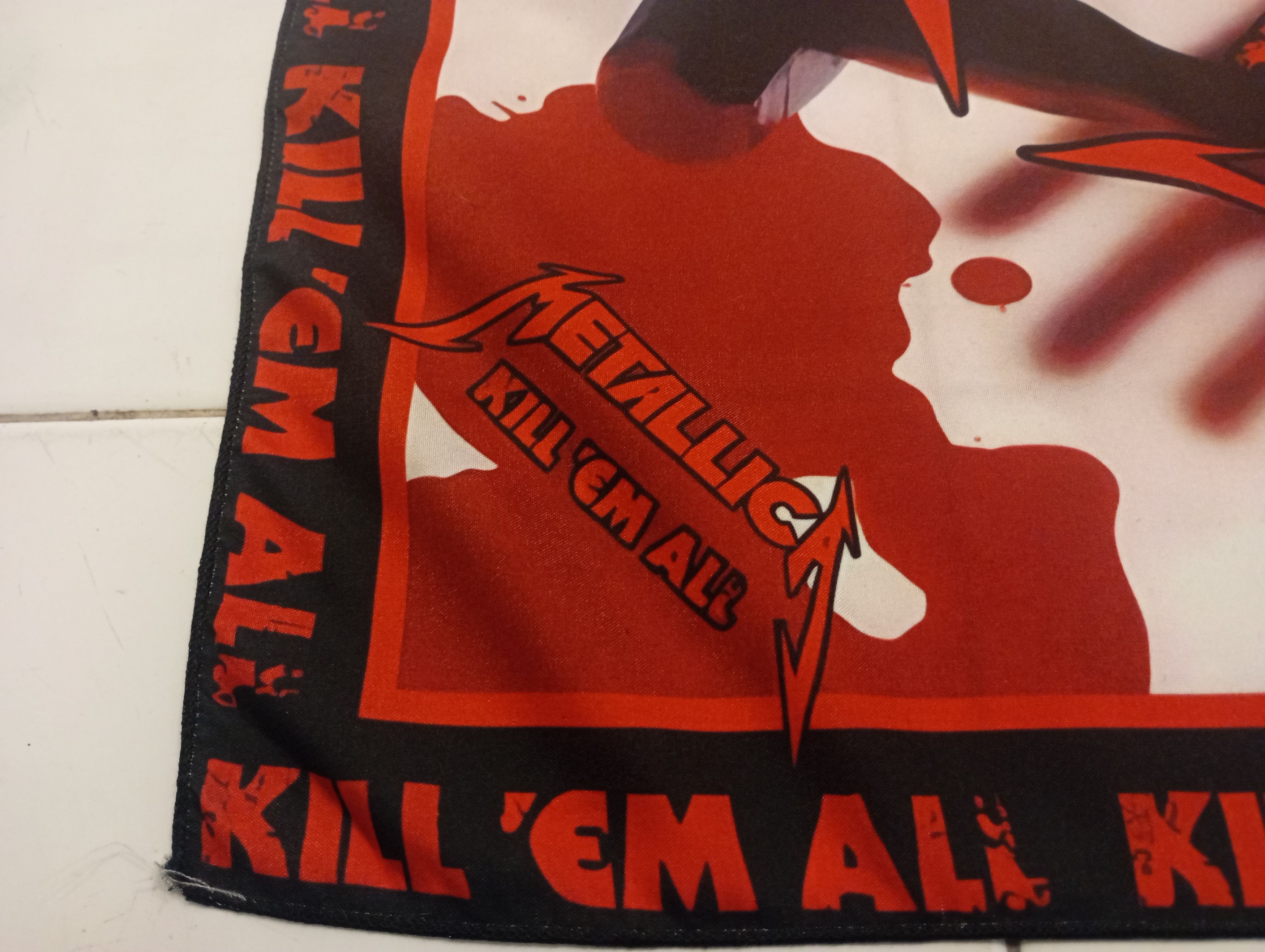 Band Tees Skulls Bandana Handkerchief Metallica Size ONE SIZE - 3 Thumbnail