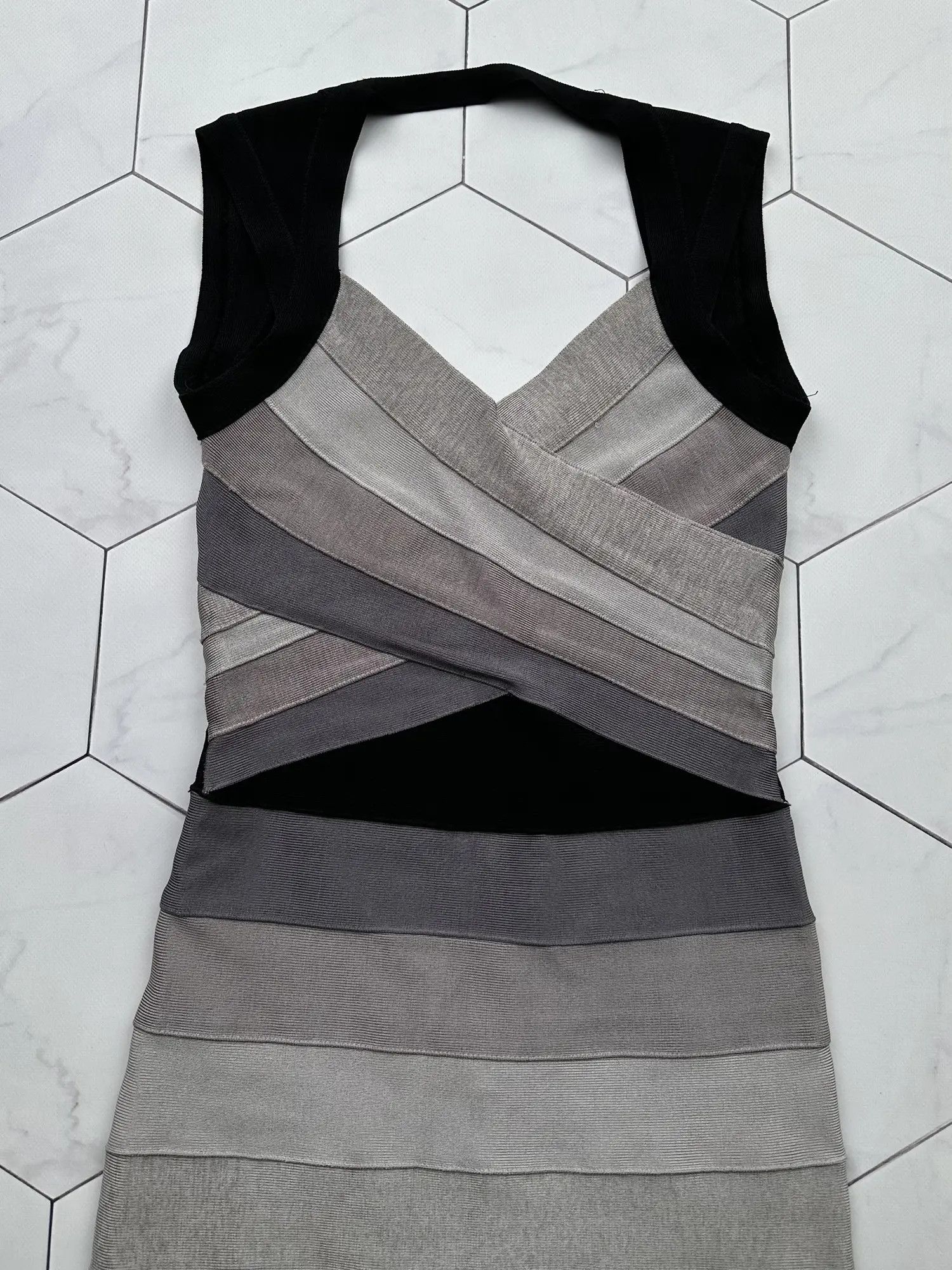 herve leger a line dress THE ADELINE GOWN  HERV LGER