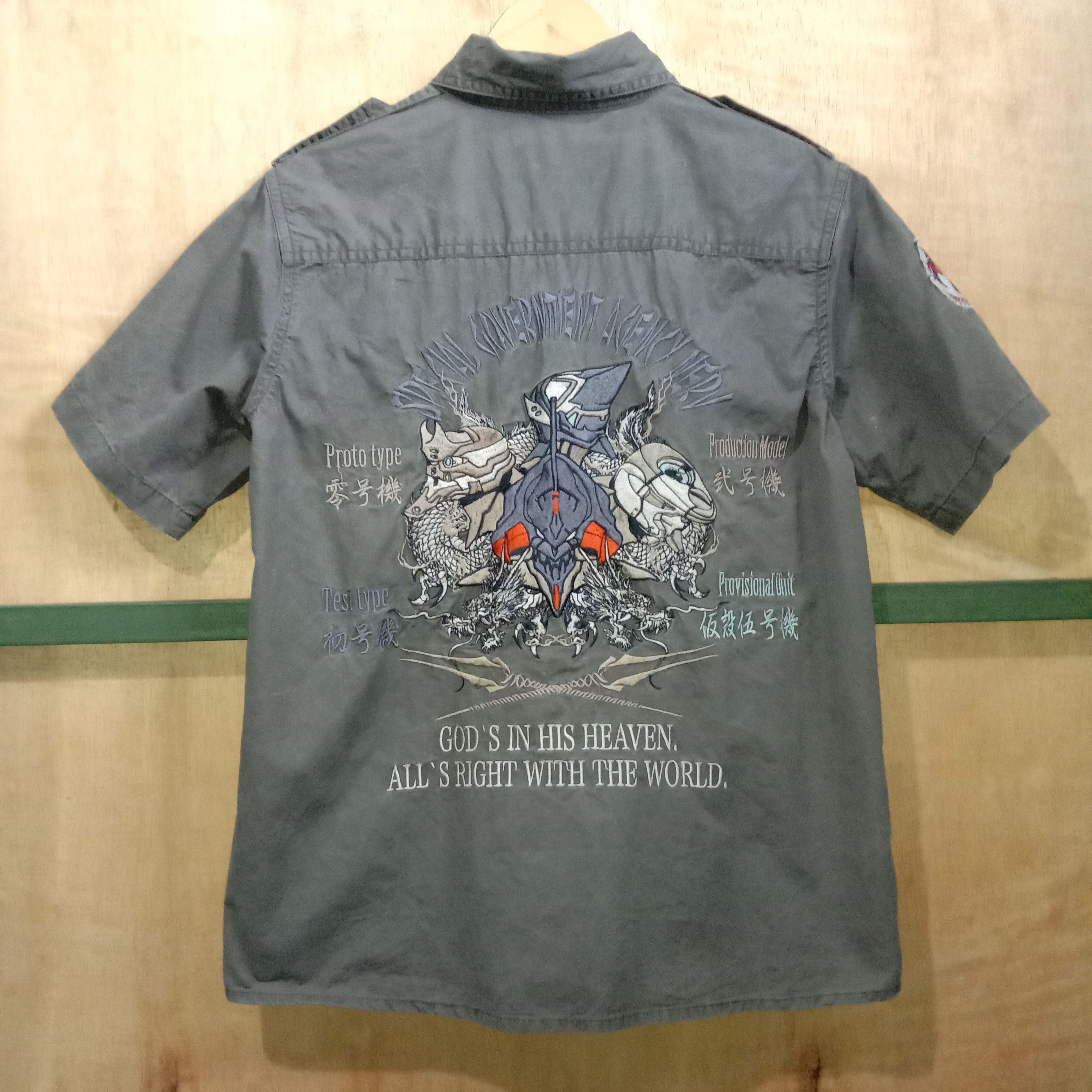 Work Shirt Nishiki x Neon Genesis Evangelion Anime Manga