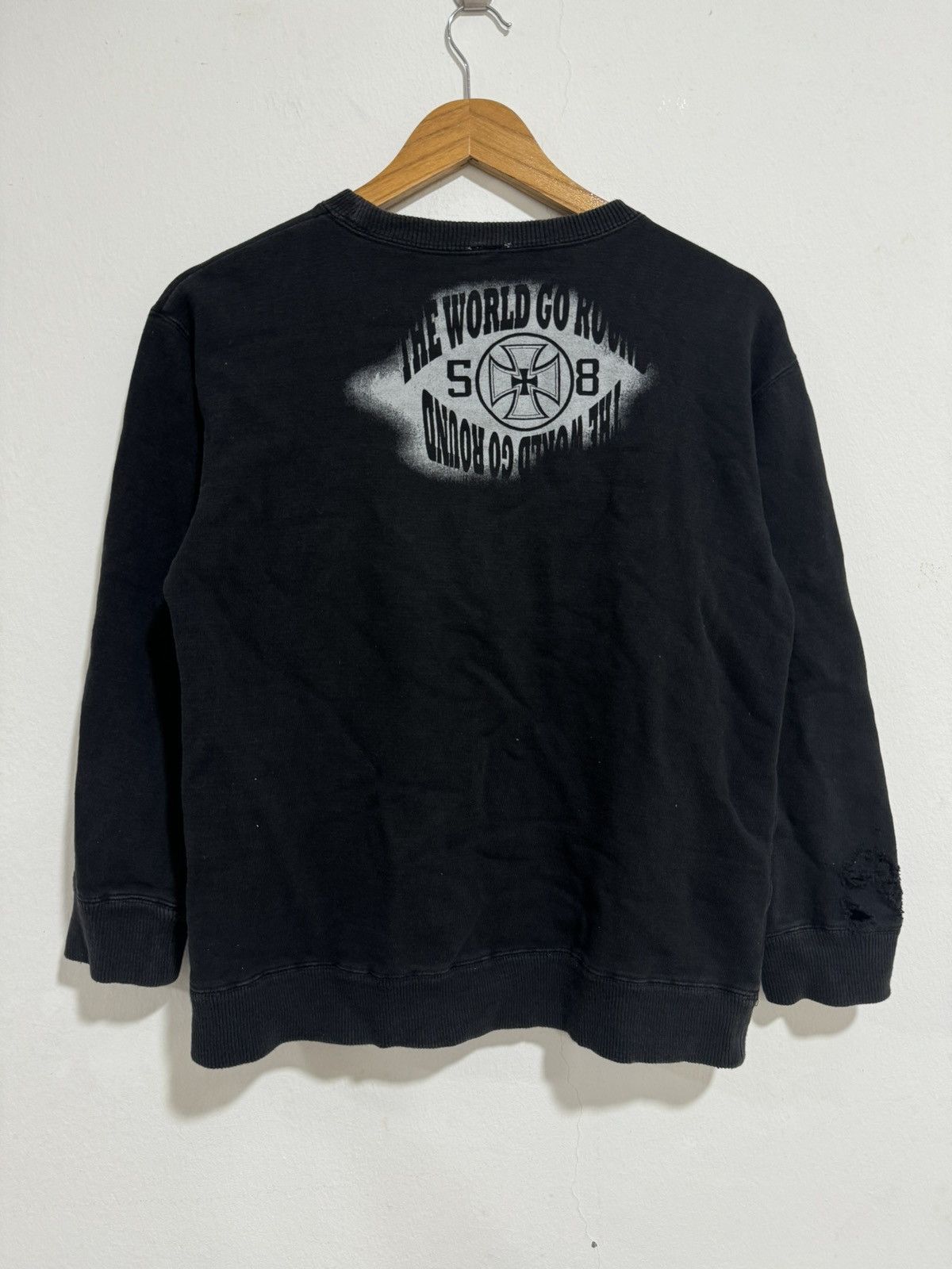 Vintage Japanese Brand Cross Logo Sweatshirt