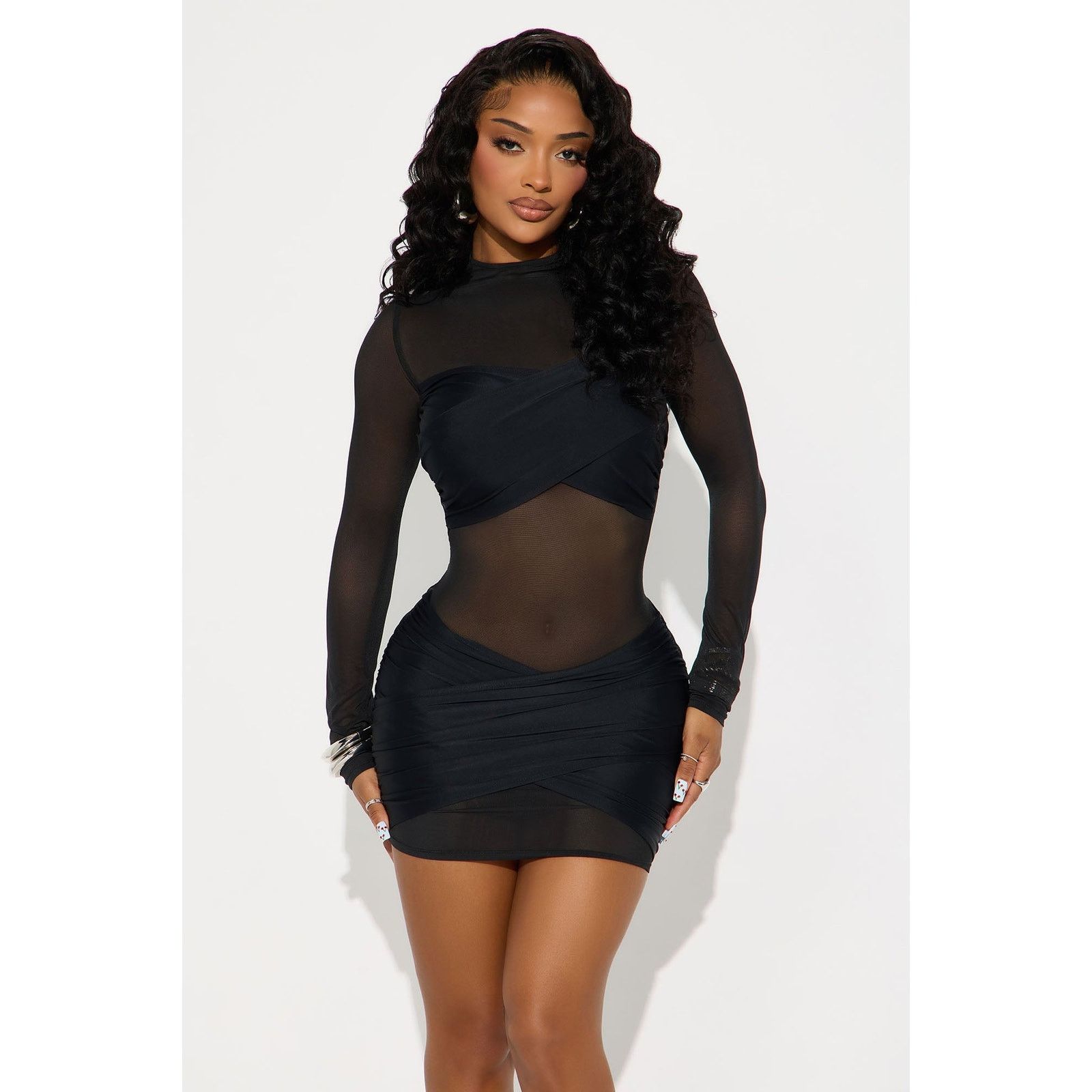 Other Gracie Form Double Lined Mini Dress - Black - Size L Size L / US 10 / IT 46 - 2 Thumbnail