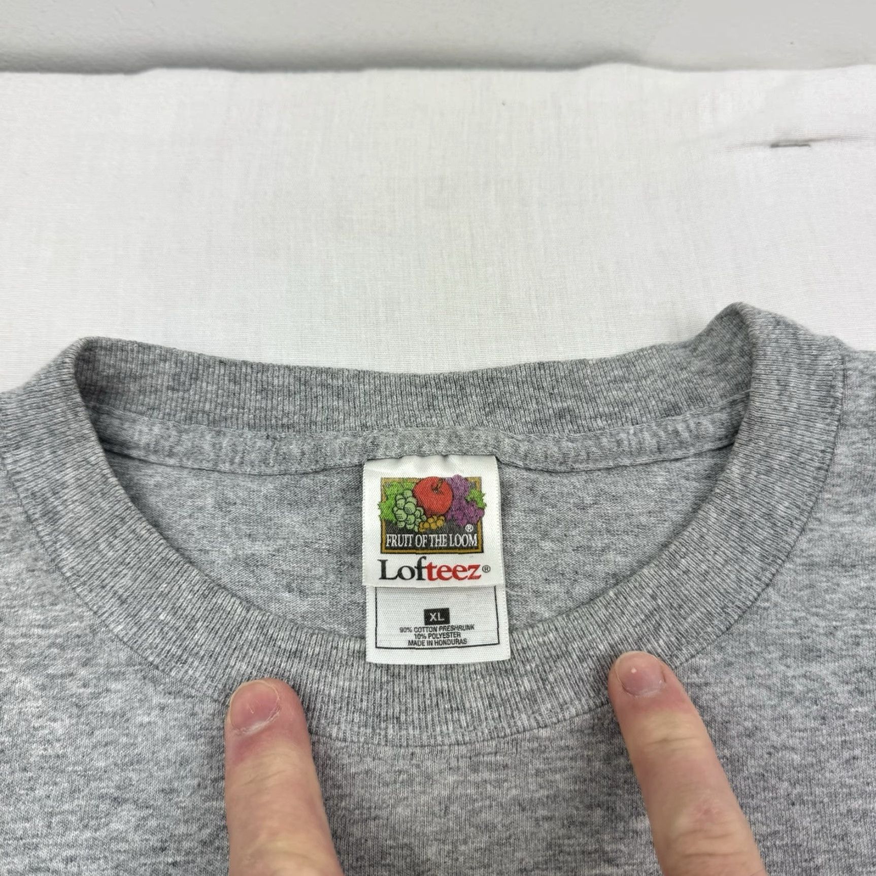 Fruit Of The Loom VINTAGE Fruit of the Loom T-Shirt Men XL Gray Logo 90s Y2K Broadband Movie Promo Size US XL / EU 56 / 4 - 4 Thumbnail