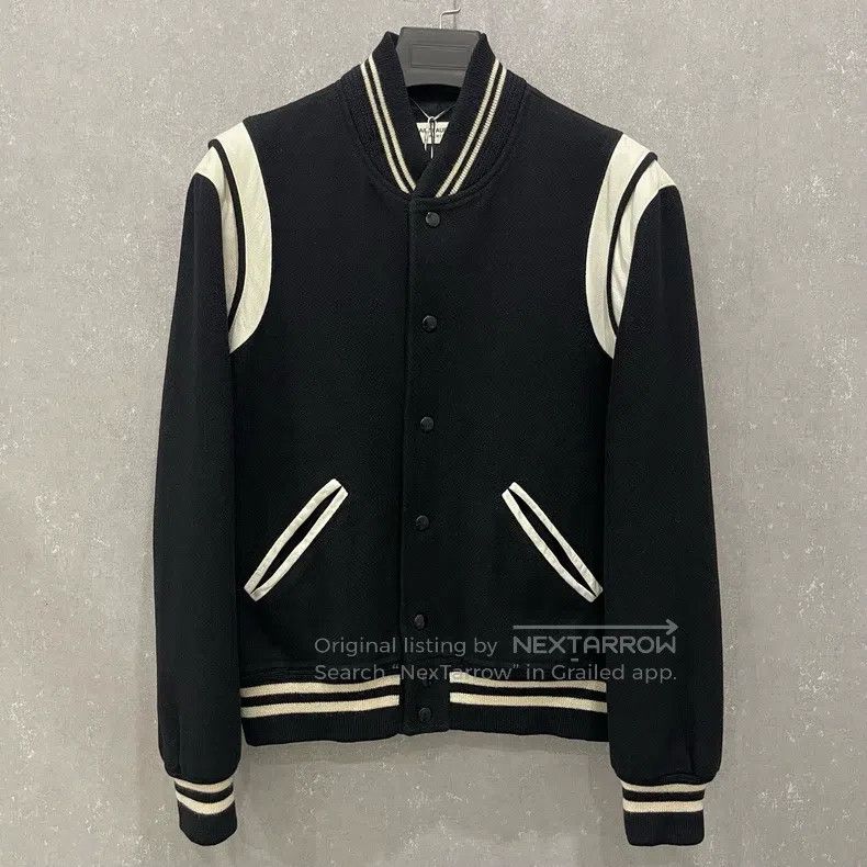 Saint Laurent Paris Saint Laurent Paris Contrast Collar Single-Breasted Slim F Size US M / EU 48-50 / 2 - 1 Thumbnail