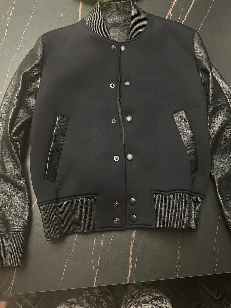 Givenchy Givenchy Leather sleeve baseball jacket Size US S / EU 44-46 / 1 - 1 Thumbnail