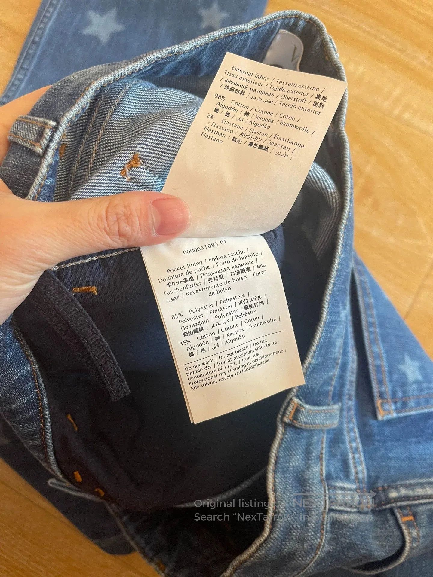 Valentino valentino star print denim jeans size 26. Size US 26 / EU 42 - 5 Thumbnail