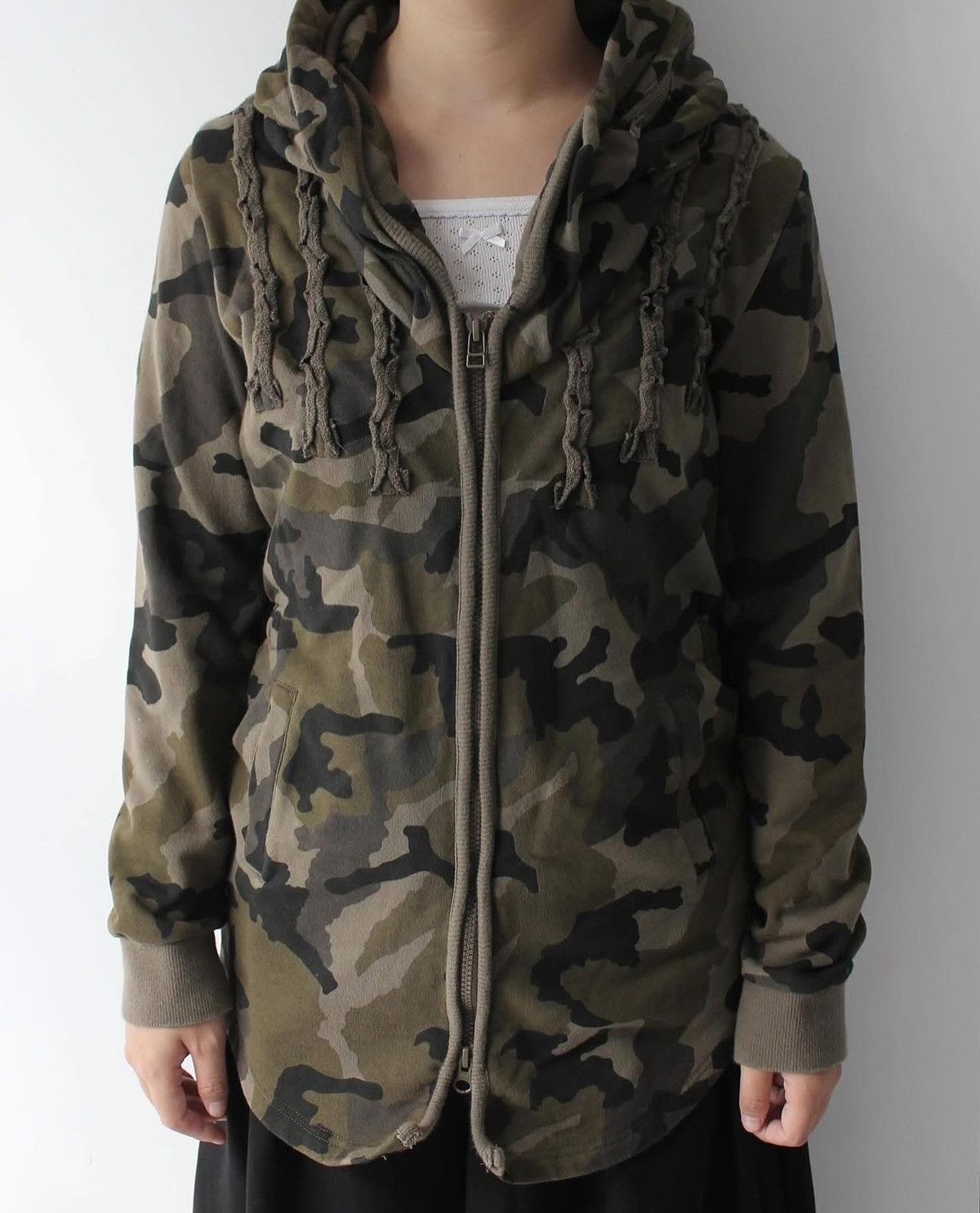 If Six Was Nine 2000S CATHERINE HARNEL CAMO BONO JACKET Size M / US 6-8 / IT 42-44 - 2 Thumbnail