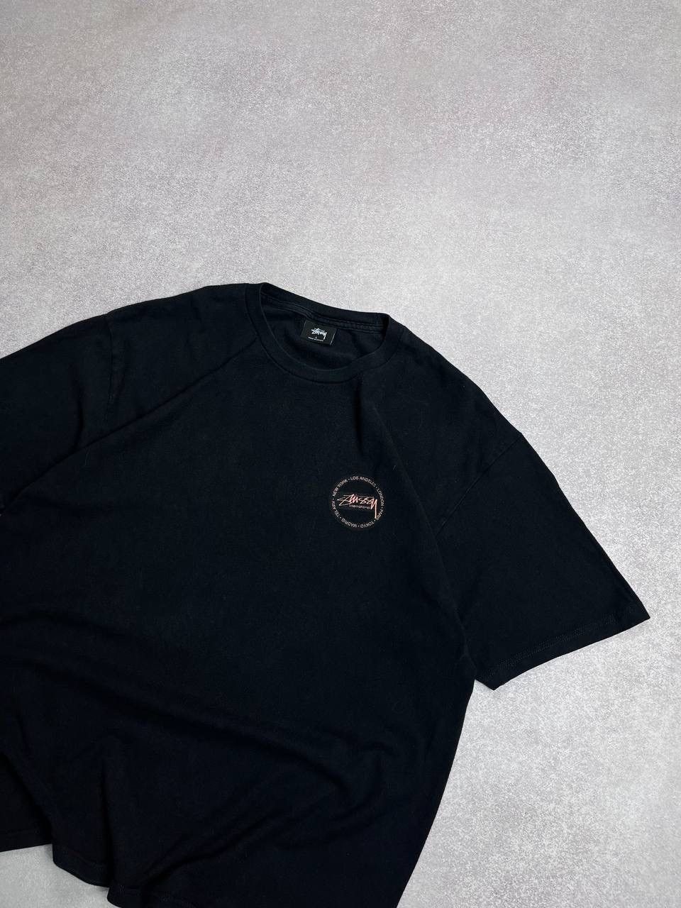 Stussy Vintage Stussy Big Logo Black T-shirt Y2K L Size US L / EU 52-54 / 3 - 5 Thumbnail
