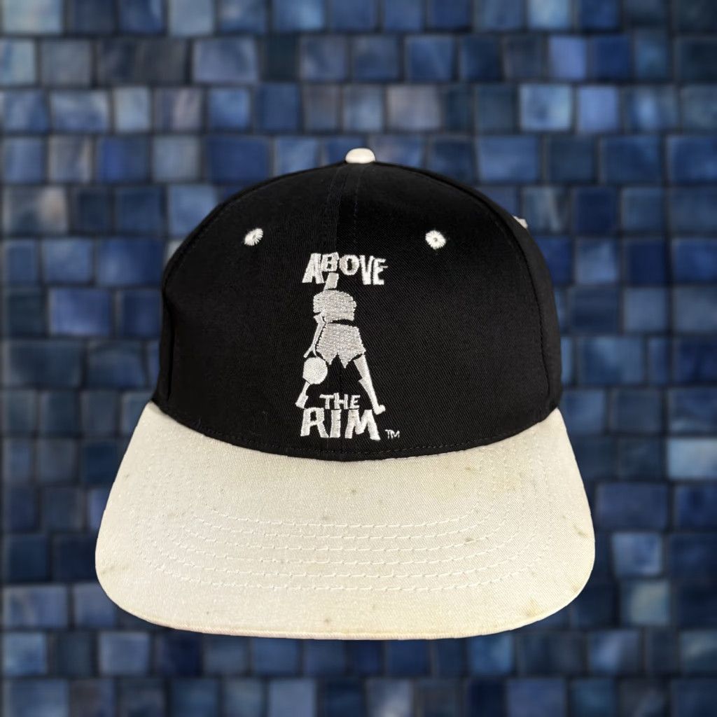Vintage VINTAGE 90s Above The Rim Snapback Hat Black White Basketball Movie Promo Tupac Size ONE SIZE - 1 Thumbnail