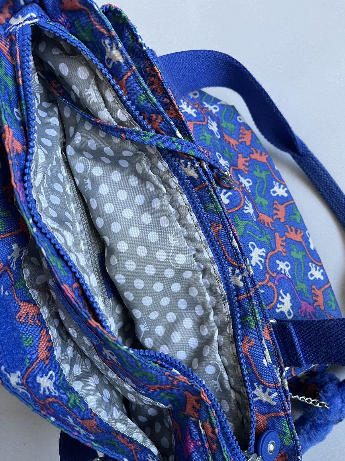 Other Kipling Women Blue Monogram Synthetic Shoulder Bag Size ONE SIZE - 14 Thumbnail