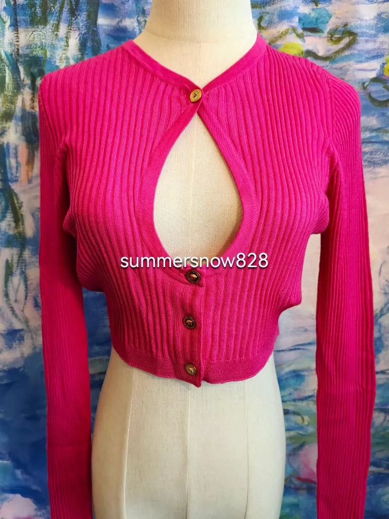 Versace Versace Wool sweater cardigan Size M / US 6-8 / IT 42-44 - 3 Thumbnail