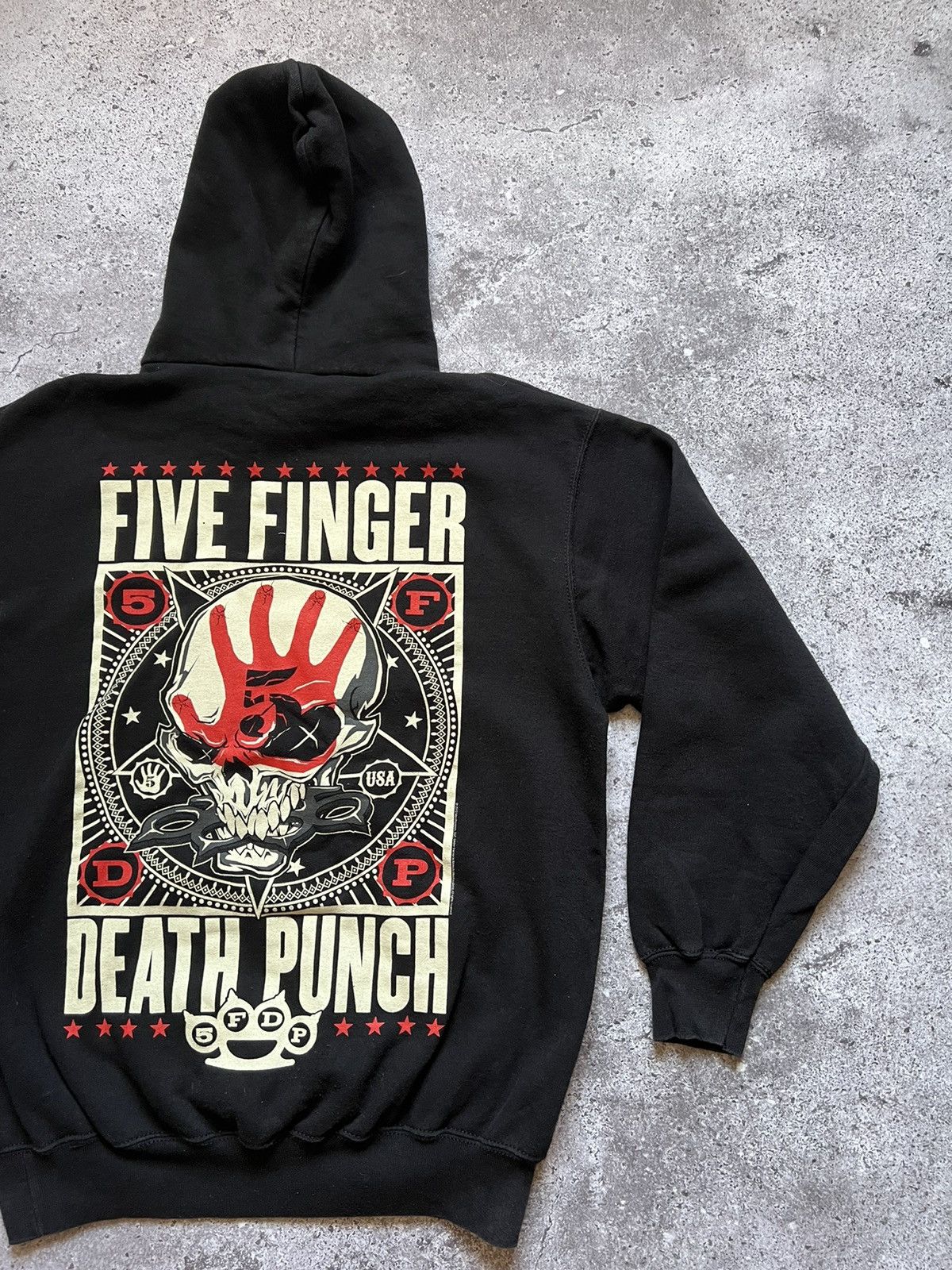 Band Tees × Vintage Five Finger Death Punch Hoodie Metal Band Size US M / EU 48-50 / 2 - 11 Thumbnail