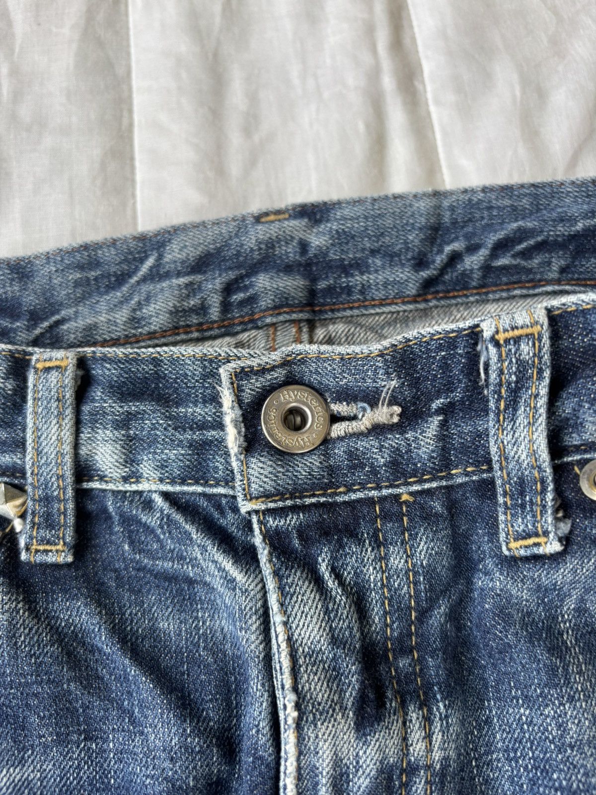 Hysteric Glamour × Undercover GRAIL🔥ARCHIVE HYSTERICS PUNK STUDDED DISTRESSED DENIM JEANS Size US 31 - 13 Thumbnail