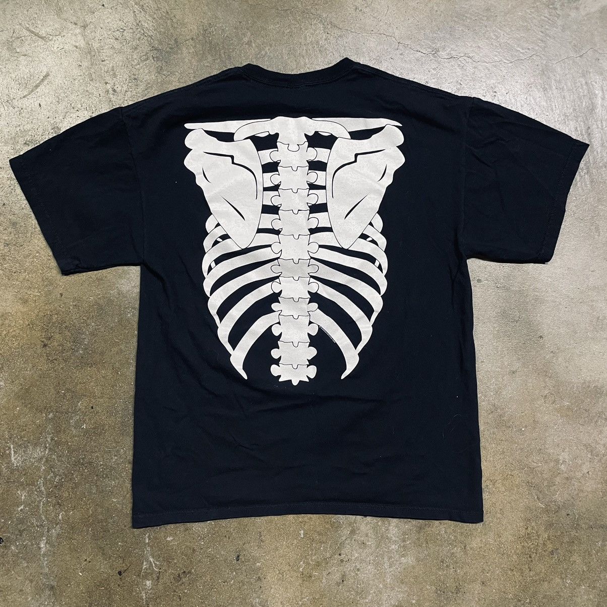 Tシャツ ブラック BONES スケルトン